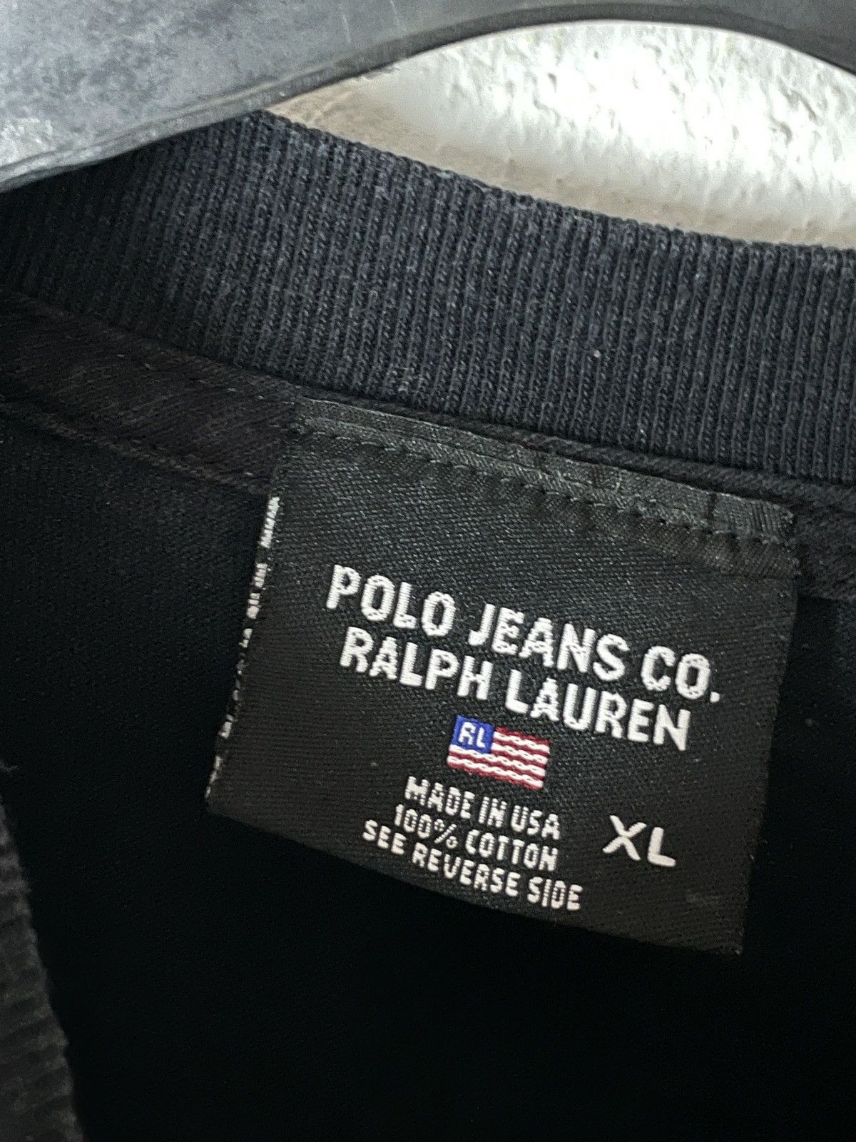 Polo Ralph Lauren Vintage 90s Polo Jeans co ralph lauren USA T shirt big logo Size US XL / EU 56 / 4 - 5 Thumbnail