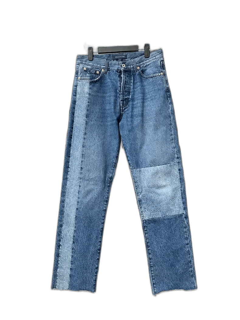 Valentino Valentino Patchwork Denim Pants Size US 30 / EU 46 - 1 Thumbnail
