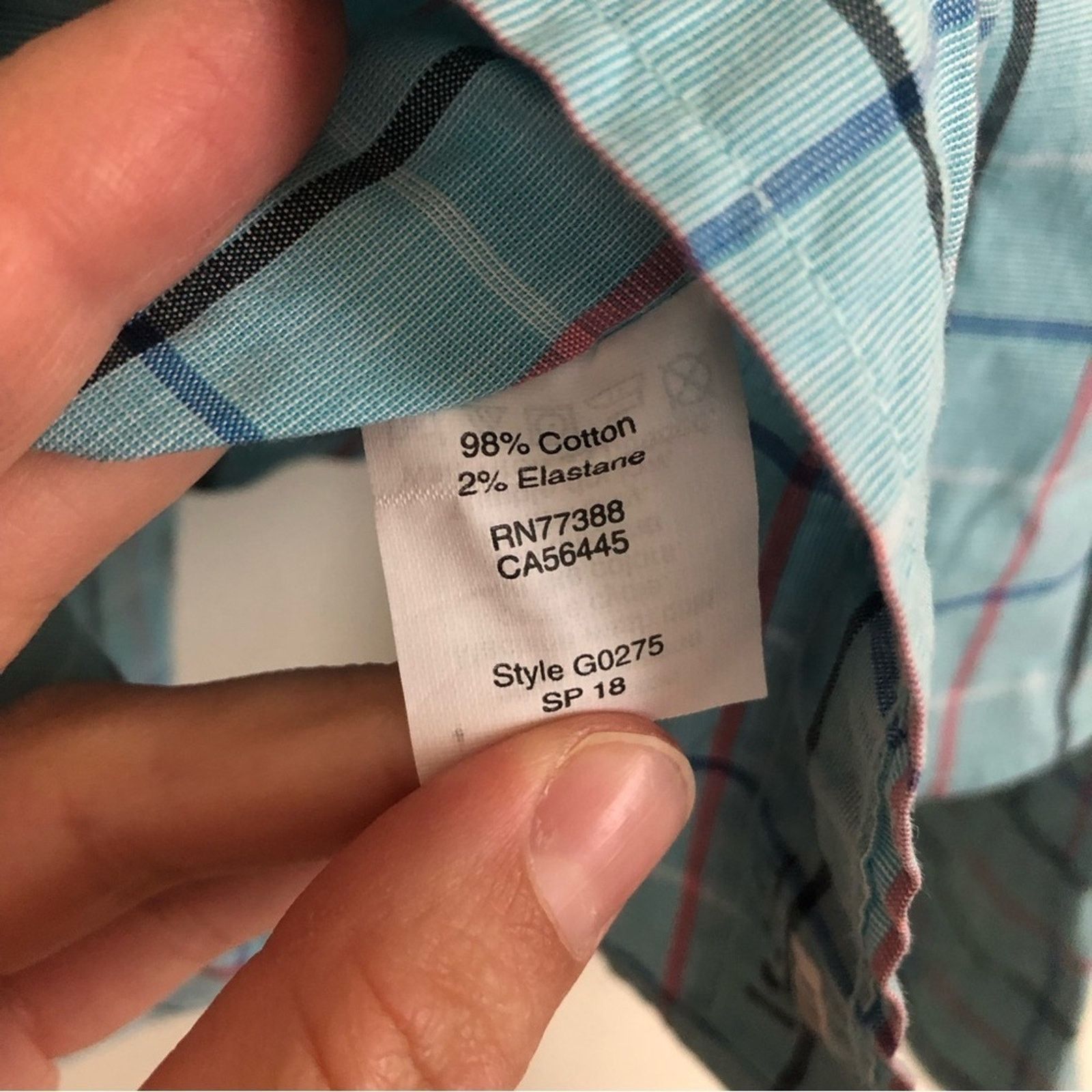 J.Crew J. Crew Men's Slim Fit Flex Blue Plaid Button Down Shirt Size US L / EU 52-54 / 3 - 7 Thumbnail