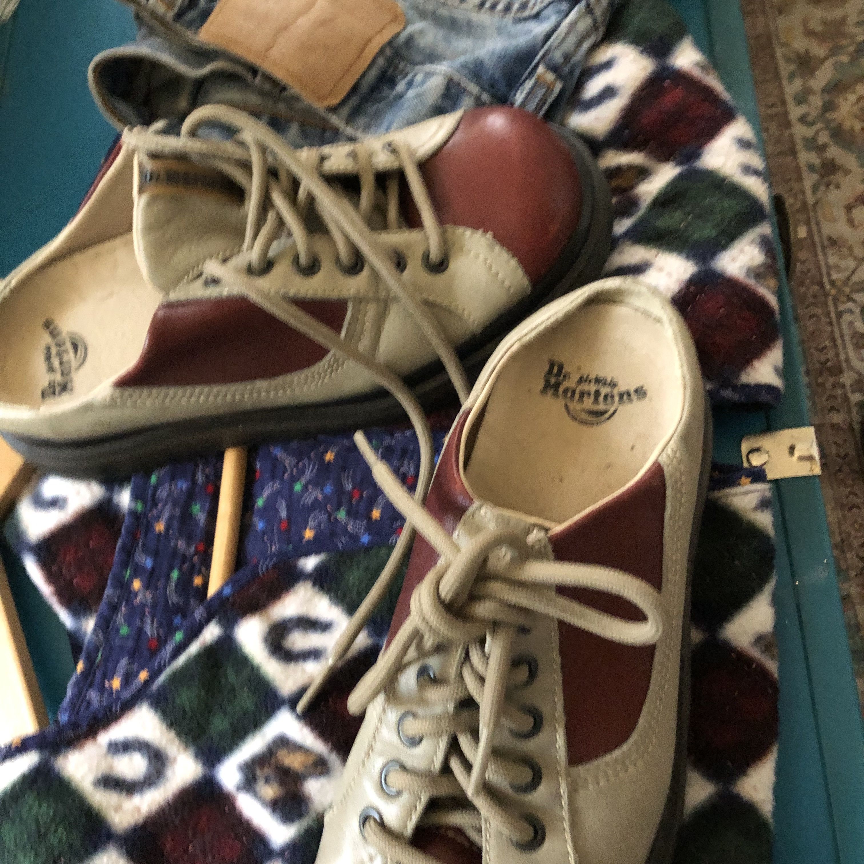 Dr. Martens RARE 80s-Early 90s Dr.Martens Made in England Clown Shoes Size US 7 / IT 37 - 1 Thumbnail