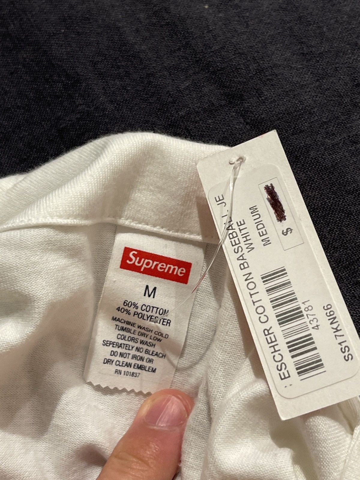 Supreme DSWT Supreme MC Escher Baseball Jersey White Size US M / EU 48-50 / 2 - 8 Thumbnail
