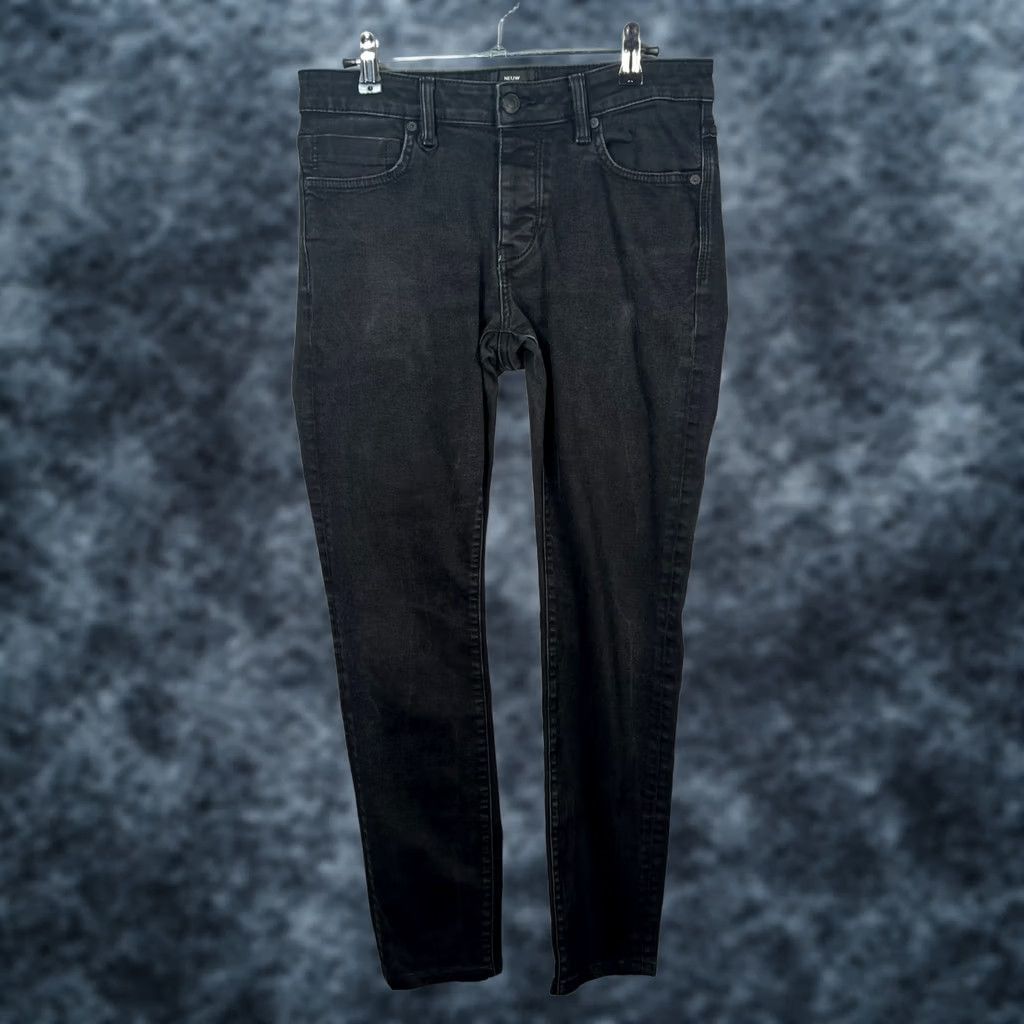 Vintage Neuw Jeans Skinny Black Denim 30x29 Mens Slim 5-Pocket Rise Mid Vintage: No (Original) Size US 30 / EU 46 - 1 Thumbnail
