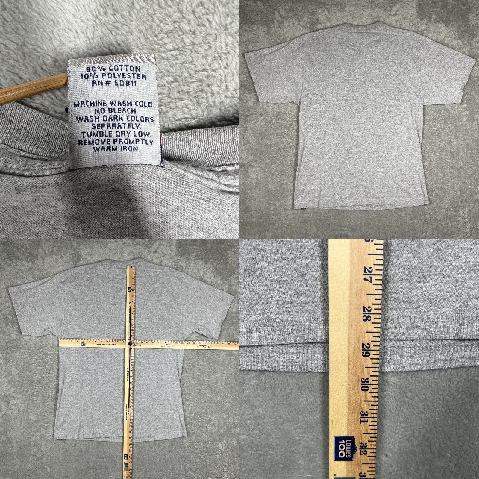 Anchor Blue VINTAGE Anchor Blue Men's T-Shirt Gray Short Sleeve Crew Neck L Size US L / EU 52-54 / 3 - 8 Thumbnail