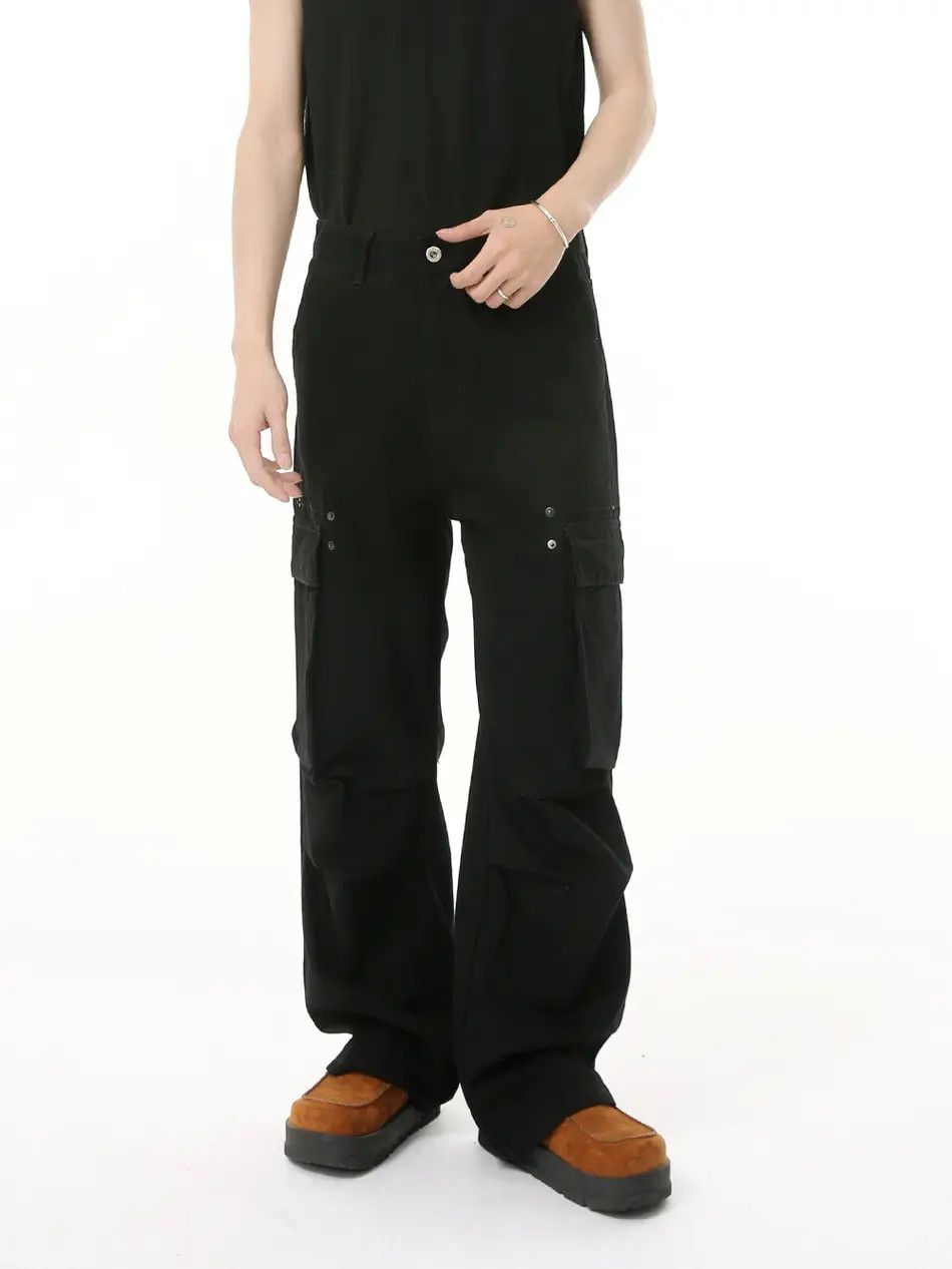 Japanese Brand Retro loose high street pocket jeans Size US 32 / EU 48 - 4 Thumbnail