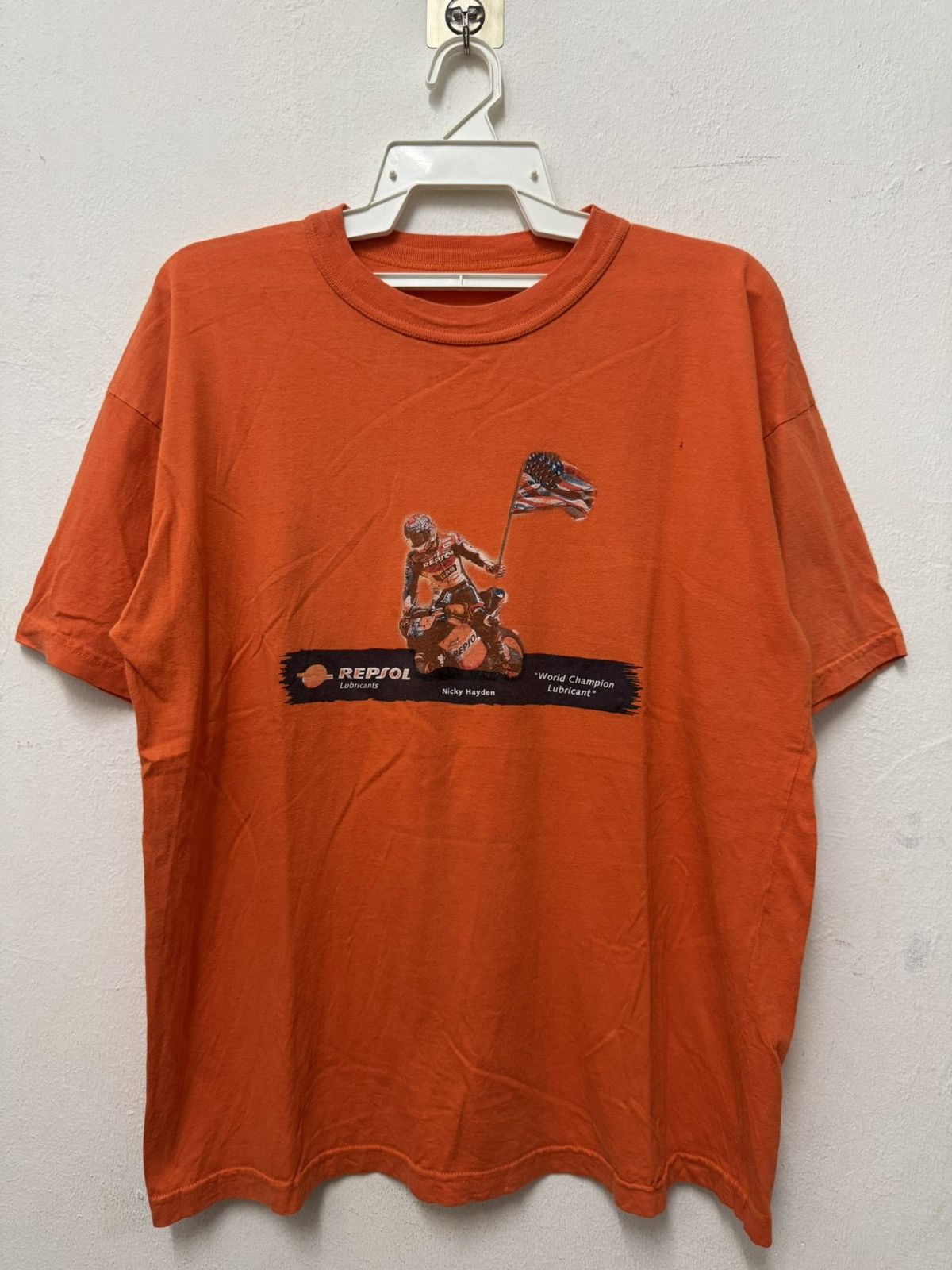 Vintage Vintage Nicky Hayden Repsol MotoGp T shirt Size US L / EU 52-54 / 3 - 1 Thumbnail
