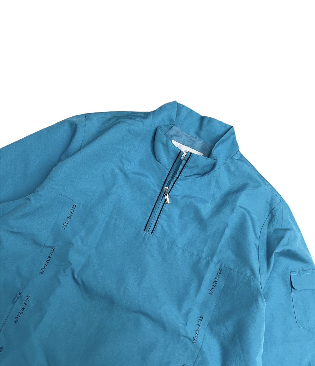 Balenciaga Vintage Balenciaga Jacket Half Zipper Light Blue (UNISEX) Size US L / EU 52-54 / 3 - 3 Thumbnail