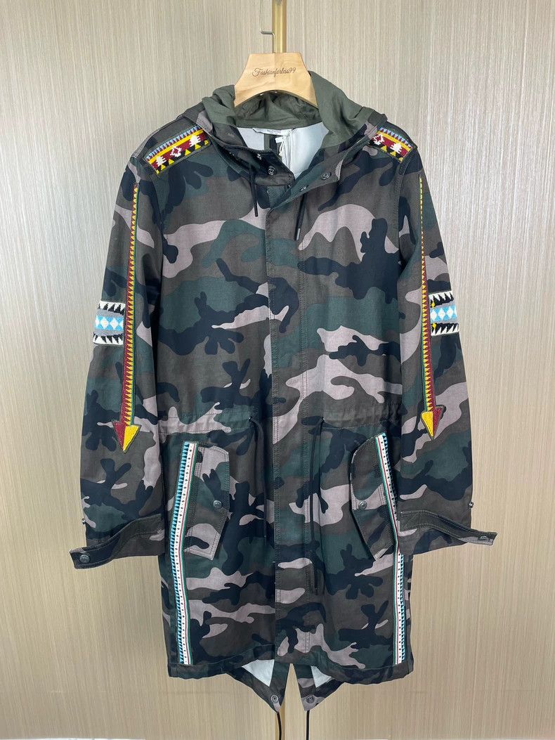 Valentino Valentino Camouflage trench coat Size M / US 6-8 / IT 42-44 - 1 Thumbnail