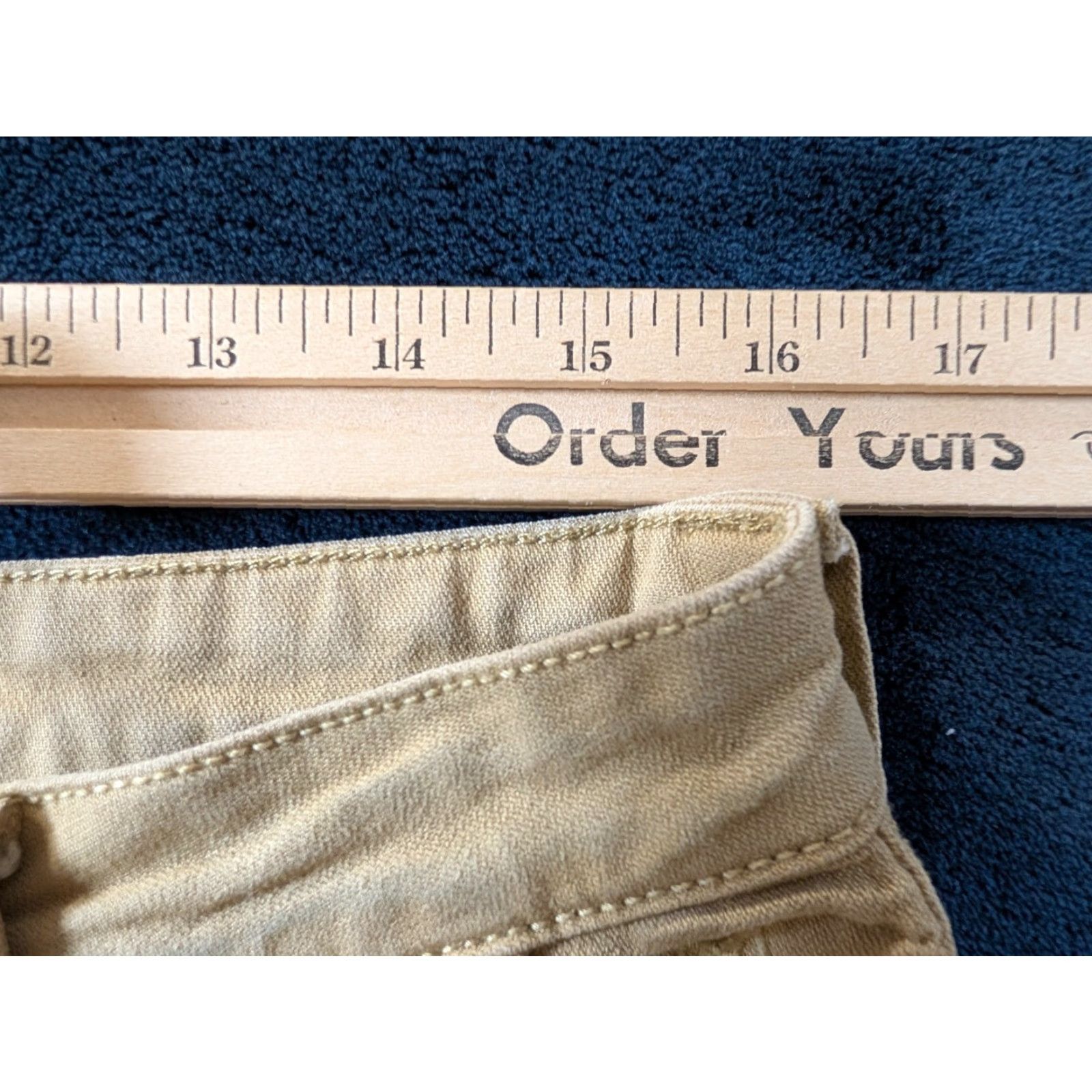 Vintage Vertx Jeans 32x30 Regular Straight Denim Stretch Pockets 5-Pocket Beige Tan Mens VTX1700 Jeans Size US 34 / EU 50 - 3 Thumbnail
