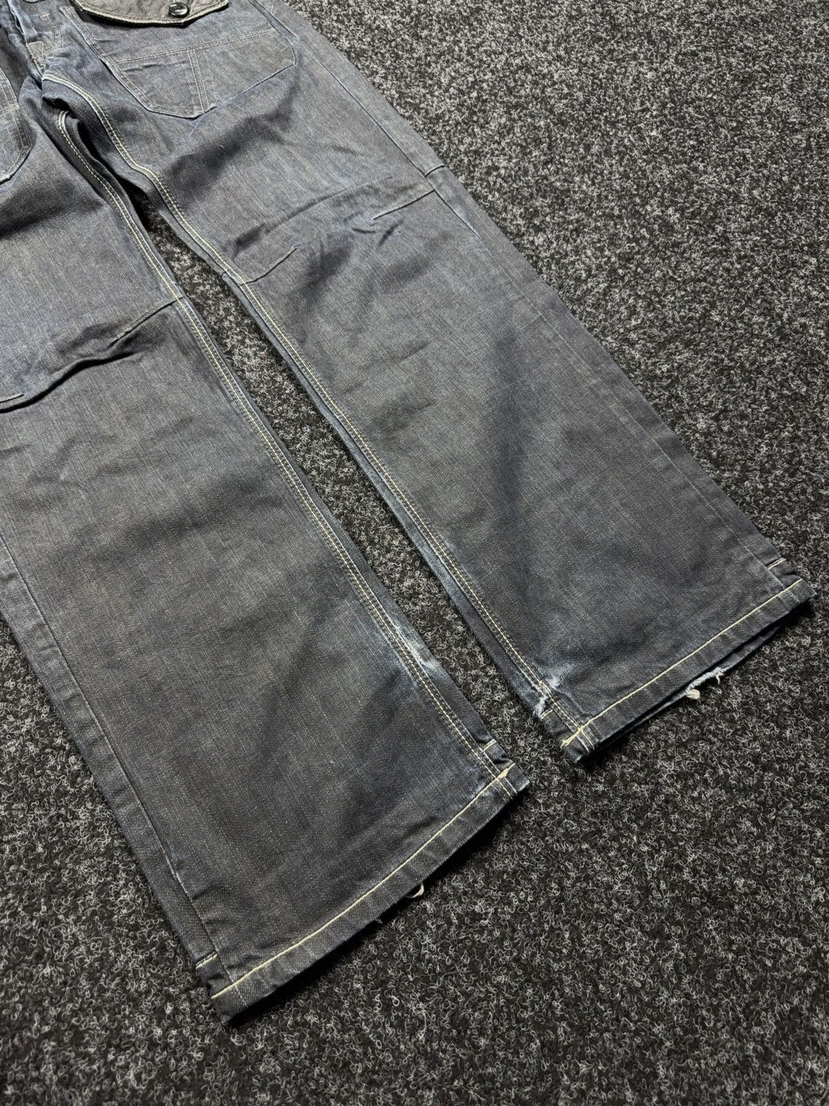Japanese Brand Y2K Japanese Police G-Star style 00s Retro Dark Denim Jeans Size US 32 / EU 48 - 4 Thumbnail