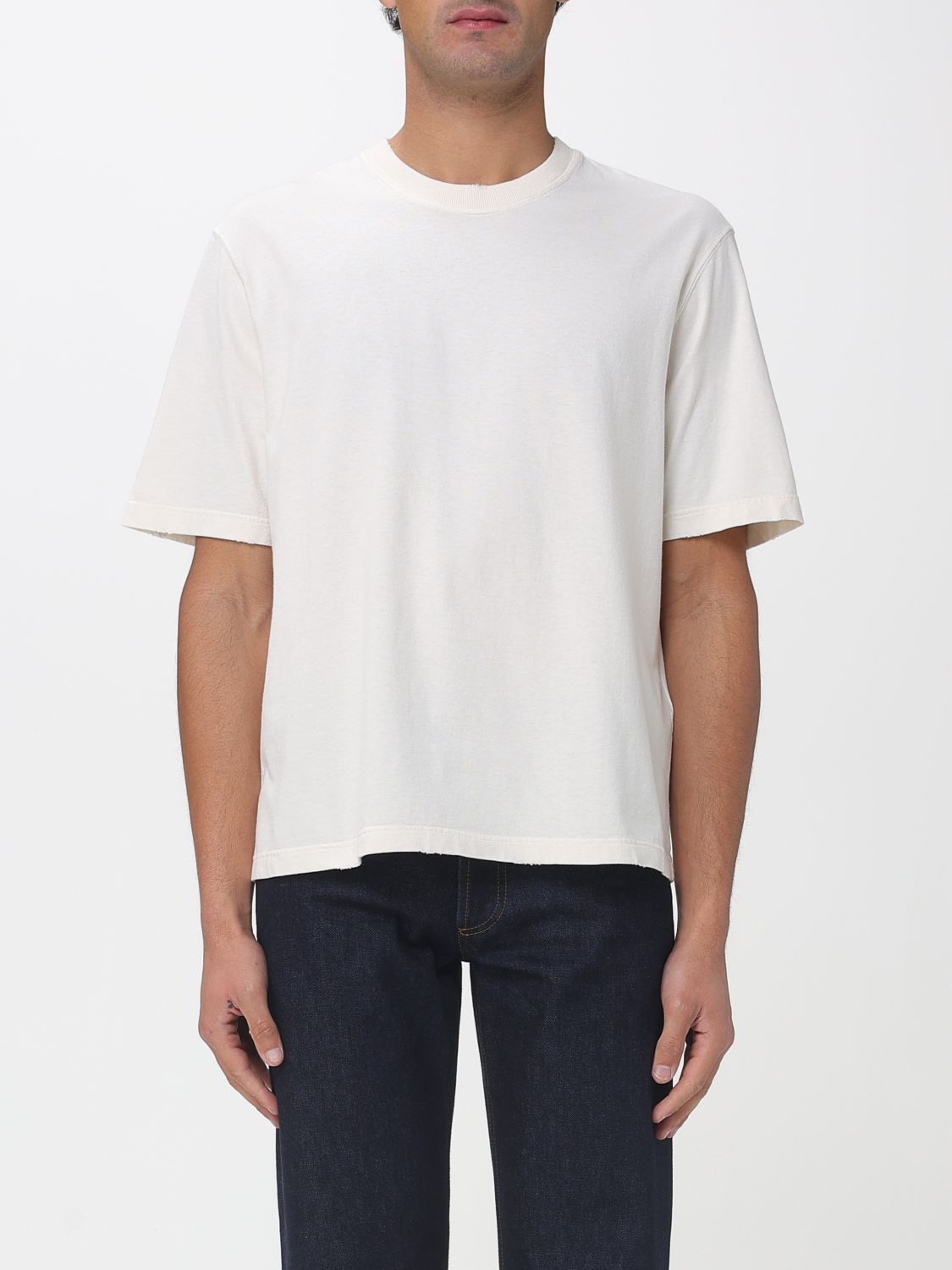 Golden Goose Golden Goose T-Shirt Men Yellow Cream Size US L / EU 52-54 / 3 - 1 Thumbnail