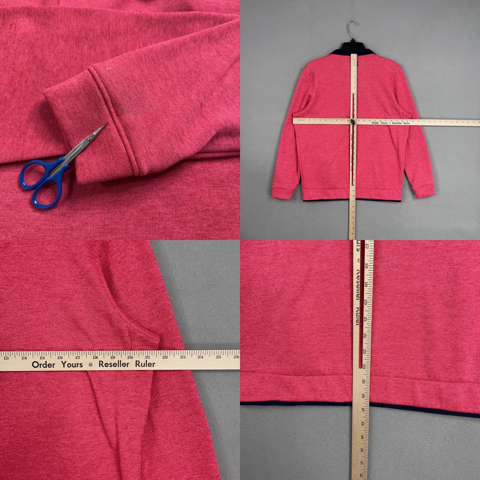 Under Armour Under Armour Pullover Mens Medium Pink Quarter Zip Golf Sweatshirt Logo Size US M / EU 48-50 / 2 - 8 Thumbnail