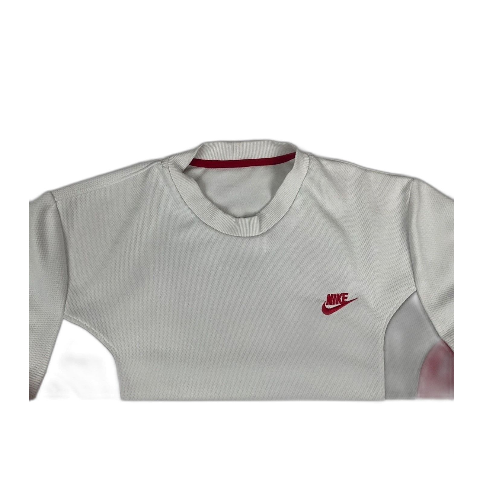 Nike Nike Vintage Long Sleeve Athletic Shirt Mens XL White Red Y2 Size US XL / EU 56 / 4 - 3 Thumbnail