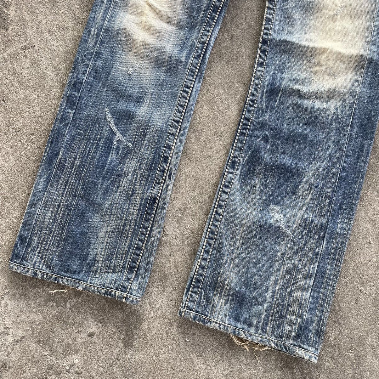 If Six Was Nine × Japanese Brand × Le Grande Bleu (L.G.B.) Buckaroo thrashed jeans ifsixwasnine styled Size US 32 / EU 48 - 3 Thumbnail