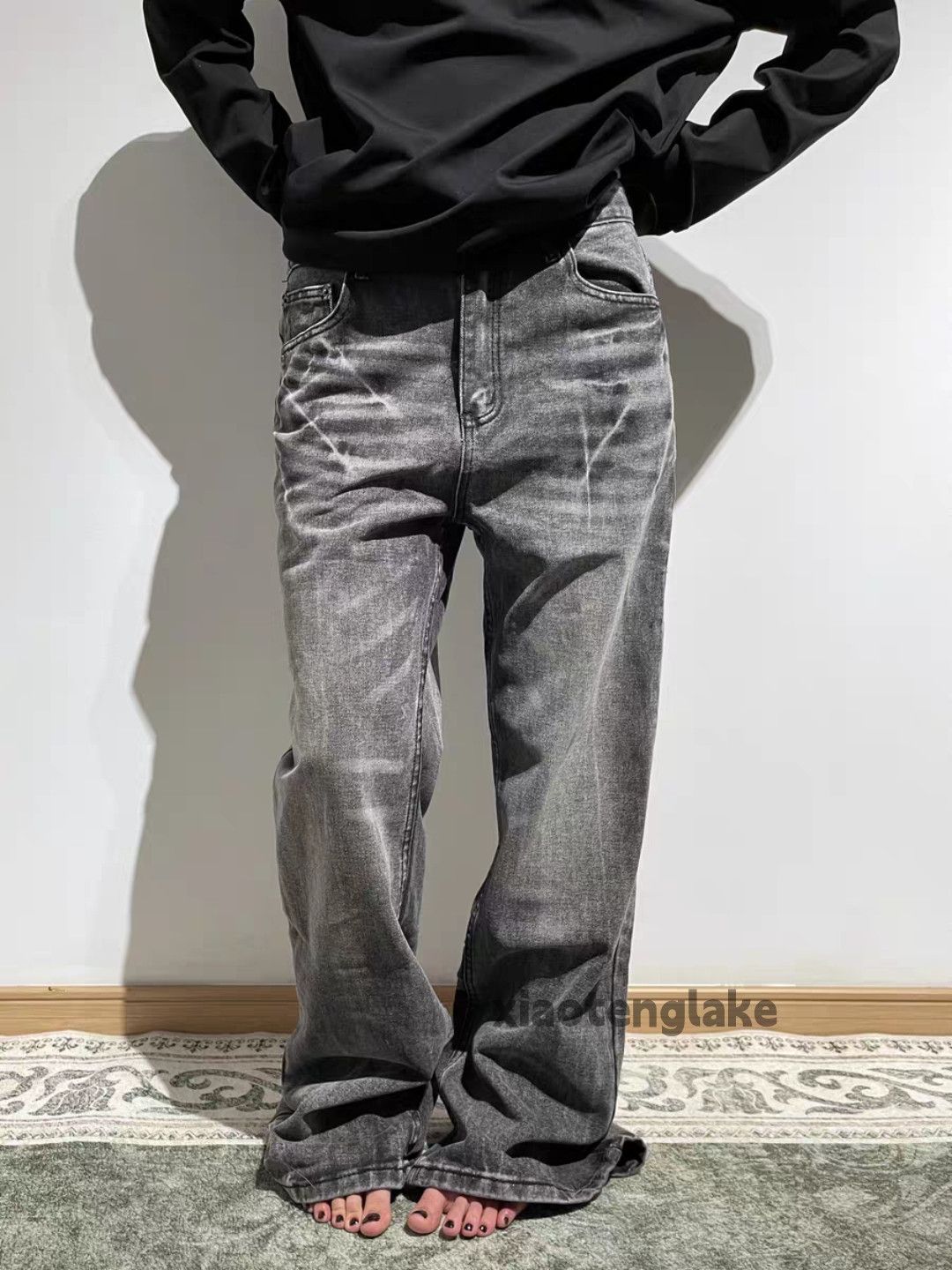 Vintage Custom washed faded cleanfit yuppie y2k baggy jeans Size US 28 / EU 44 - 5 Thumbnail