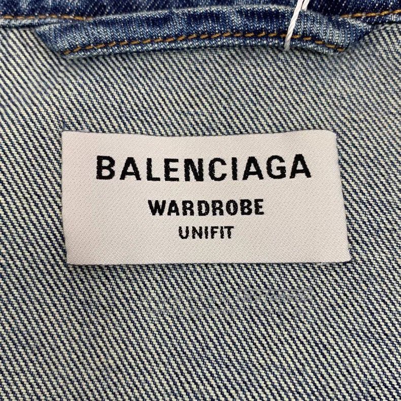 Balenciaga Balenciaga Dark Blue Letter Graffiti Print Aged Cotton Col Size US M / EU 48-50 / 2 - 6 Thumbnail