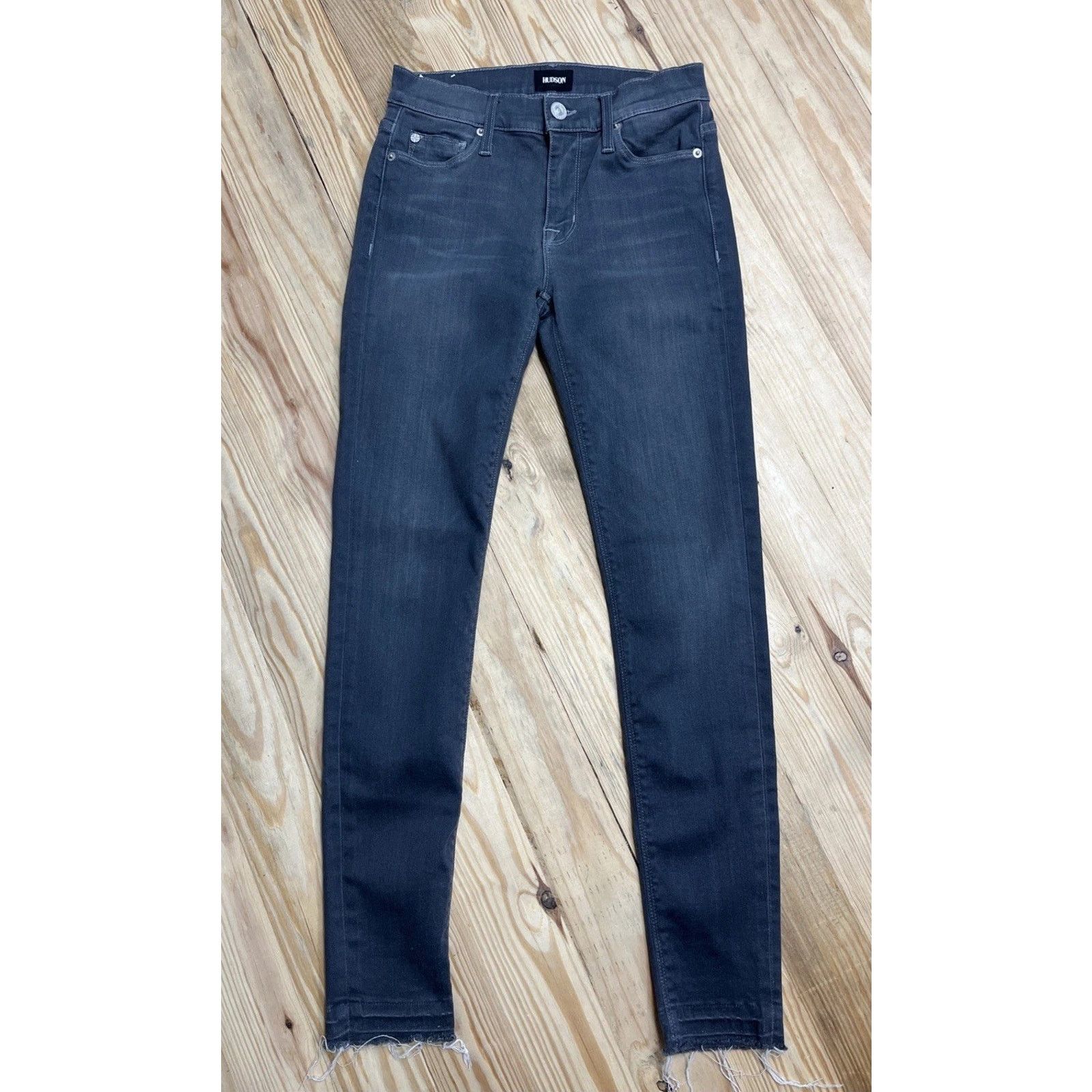 Hudson Hudson Size 25 Women Jeans Nico Mid Rise Super Skinny Gray Size 25" / US 0 / IT 36 - 1 Thumbnail