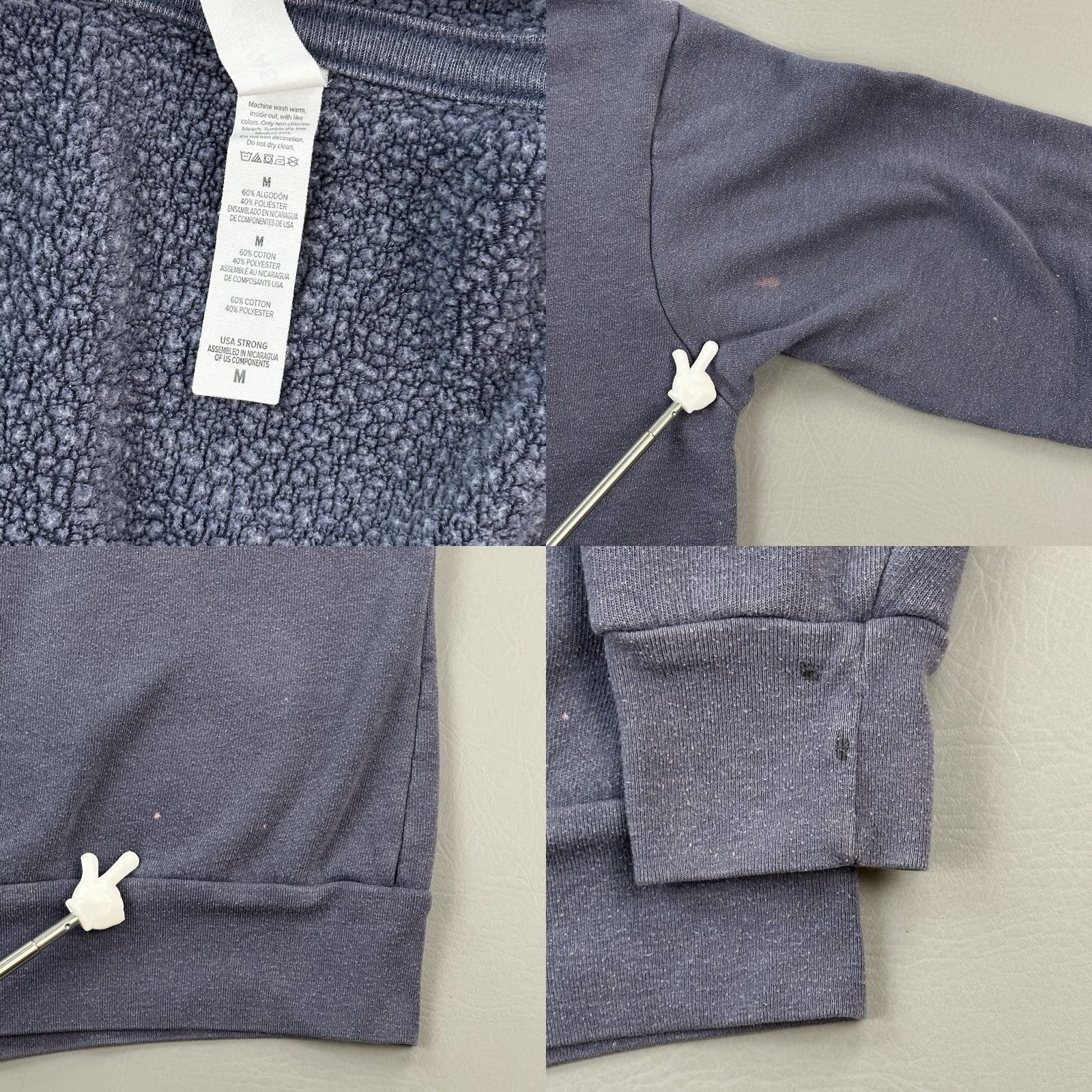 Vintage Gracie Jiu Jitsu Hoodie Women's Medium Blue Fleece Full Zip Bella + Canvas Shirt Adult Women Regular Blue Size M / US 6-8 / IT 42-44 - 8 Thumbnail