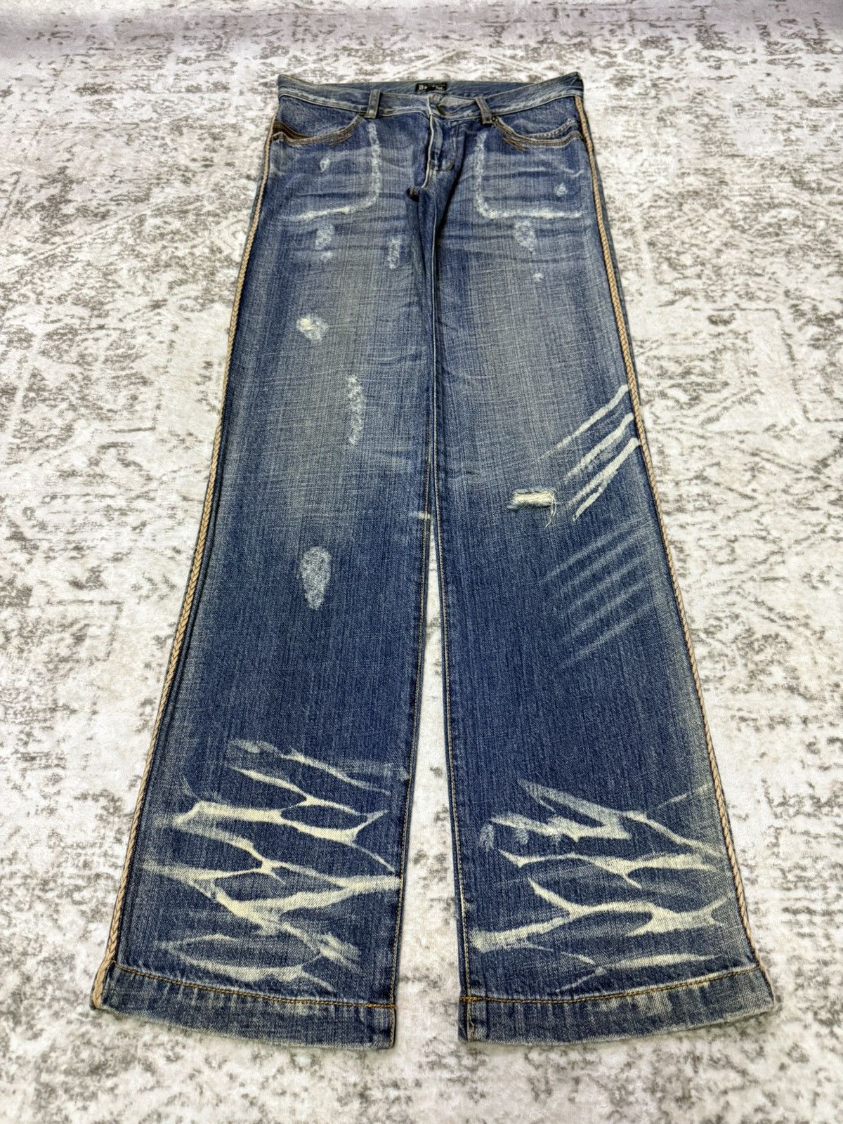 Hysteric Glamour Ba-tsu Studio Japan Brainded Details Distressed Jeans Size US 30 / EU 46 - 1 Thumbnail