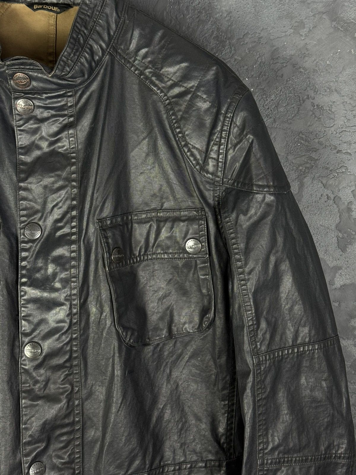 Barbour Barbour International Triumph Jacket Mens Waxed Cotton Size US L / EU 52-54 / 3 - 5 Thumbnail