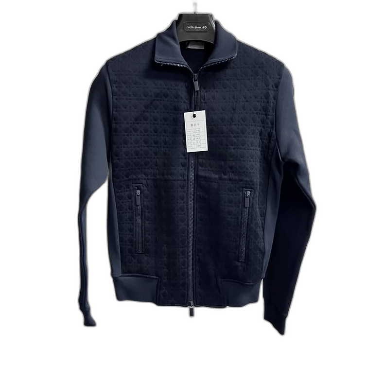 Dior Dior Dark Blue Textured Zip Jacket Size US XS / EU 42 / 0 - 1 Thumbnail