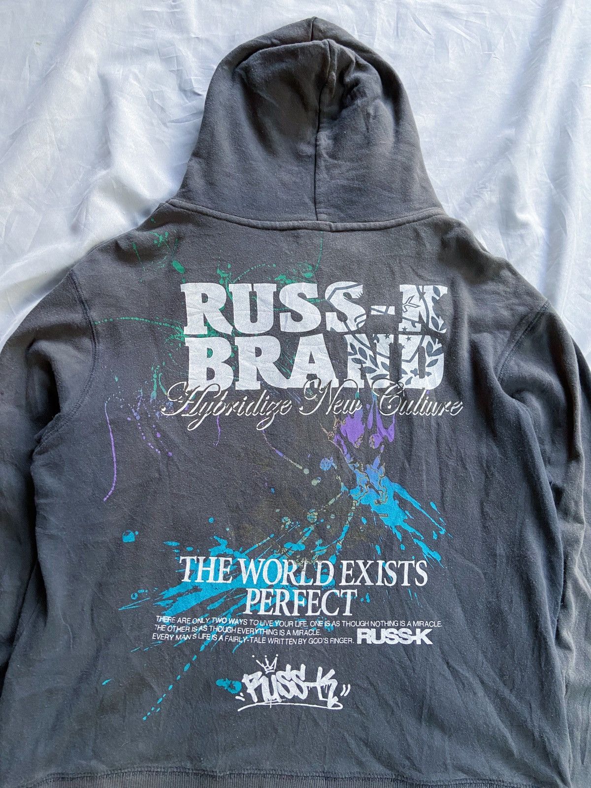 Japanese Brand THE WORLD EXIST PERFECT RUSS-K JAPAN ZIP HOODIE Size US M / EU 48-50 / 2 - 10 Thumbnail