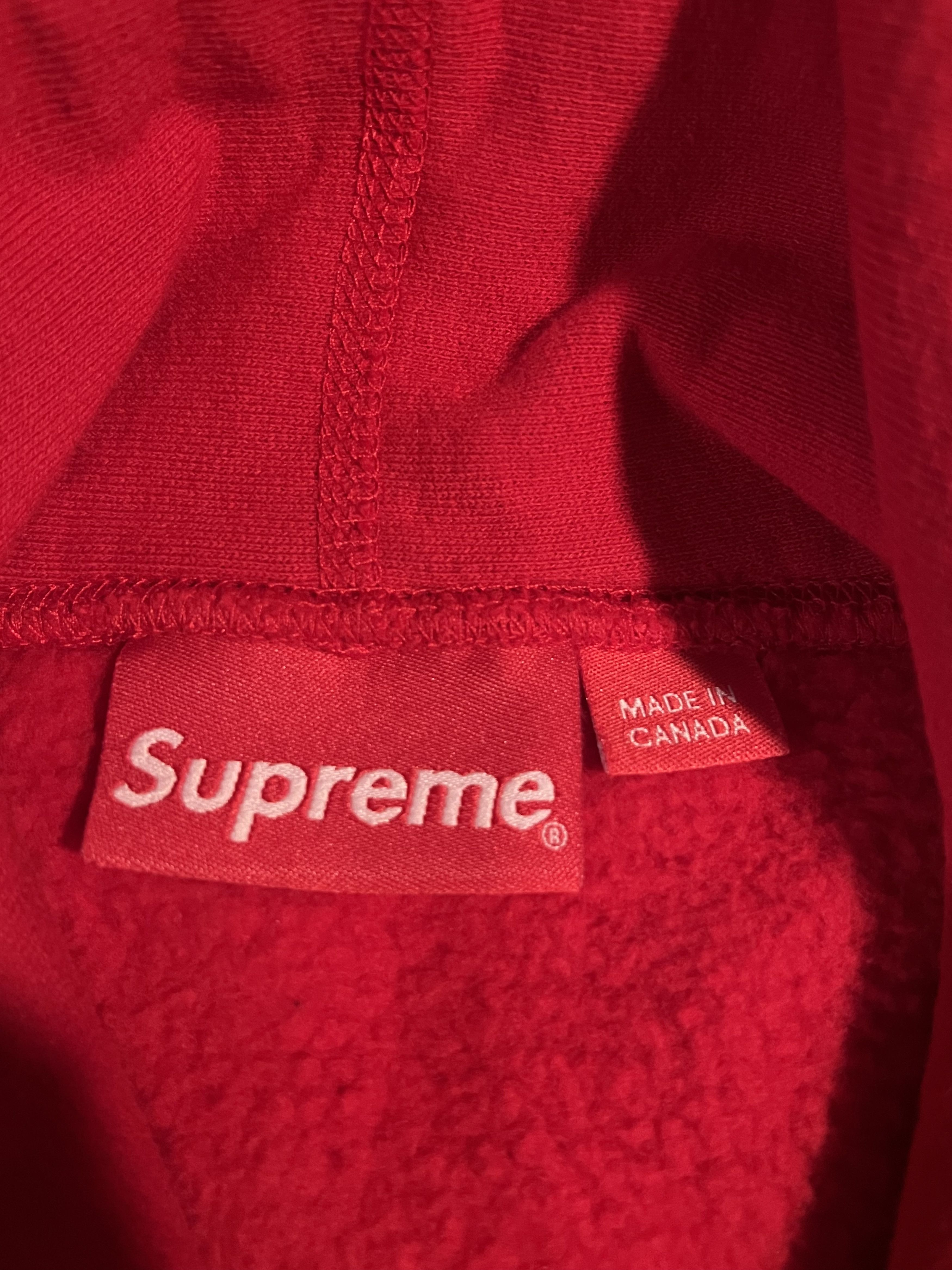 Supreme Supreme Sleeve Patch Hooded Sweatshirt Large Red Size US L / EU 52-54 / 3 - 4 Thumbnail