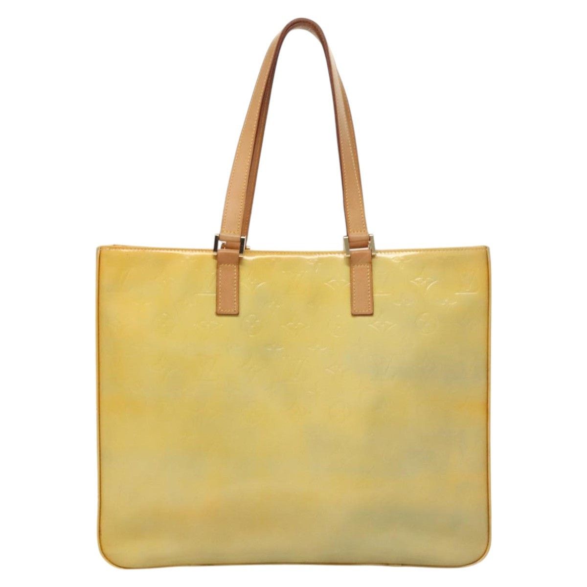 Louis Vuitton LOUIS VUITTON Monogram Vernis Columbus Tote Bag Gris M91028 Size ONE SIZE - 2 Thumbnail