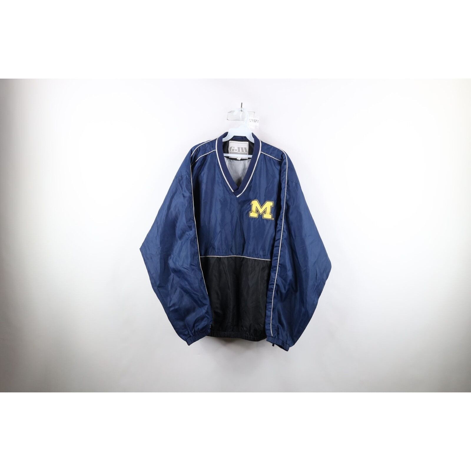 Vintage Vintage 90s University of Michigan Pullover Jacket Size US XXL / EU 58 / 5 - 1 Thumbnail