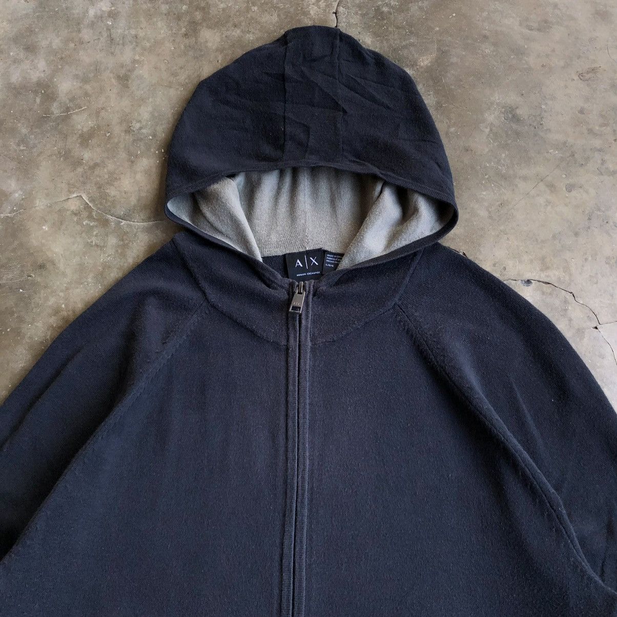 Armani Exchange Armani Exchange Logo Slevee Taped Ziphoodie Black Luxury Size US L / EU 52-54 / 3 - 5 Thumbnail