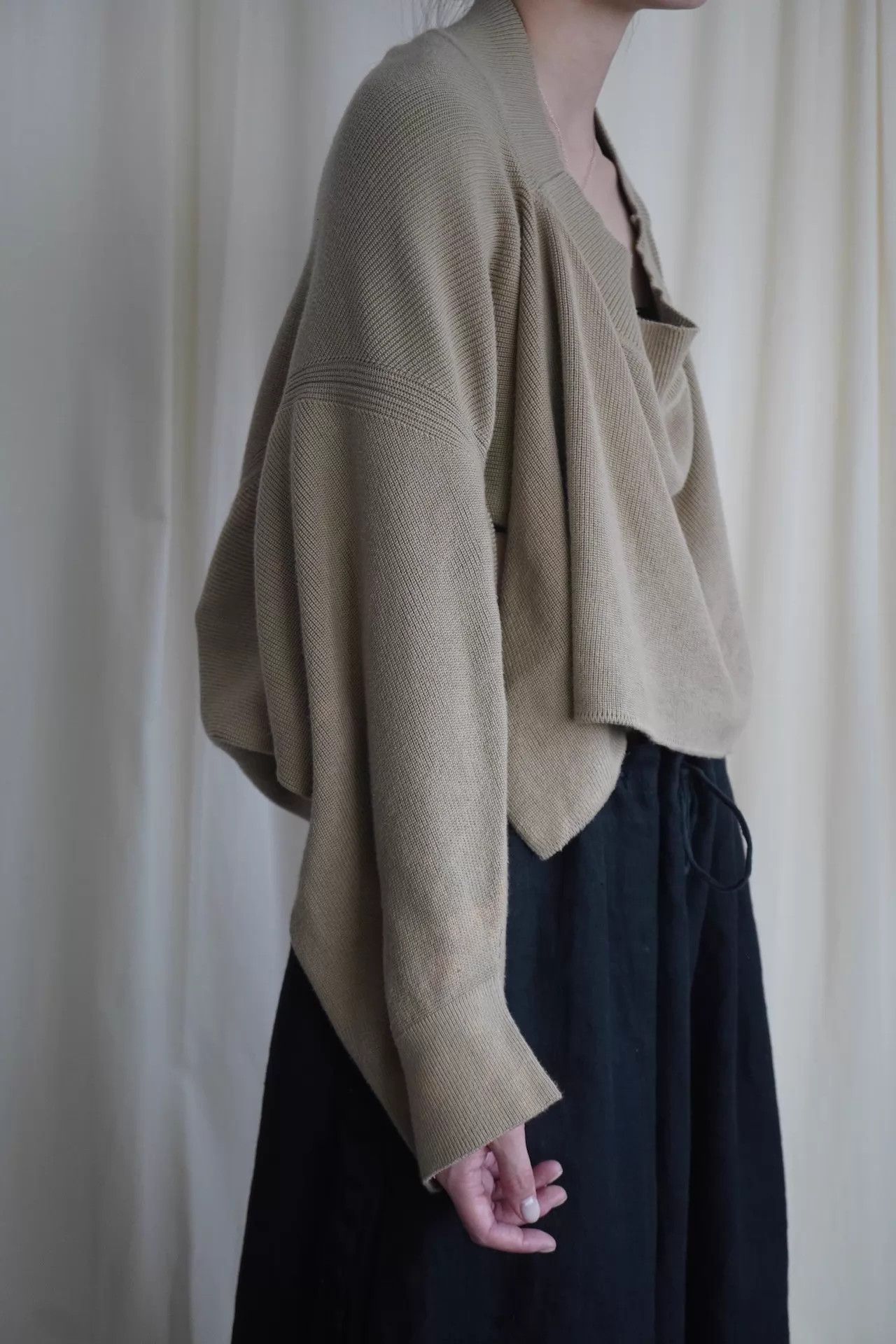 Issey Miyake Issey Miyake 1991 Vintage Multi-Way Camel Knit Top Size ONE SIZE - 3 Thumbnail