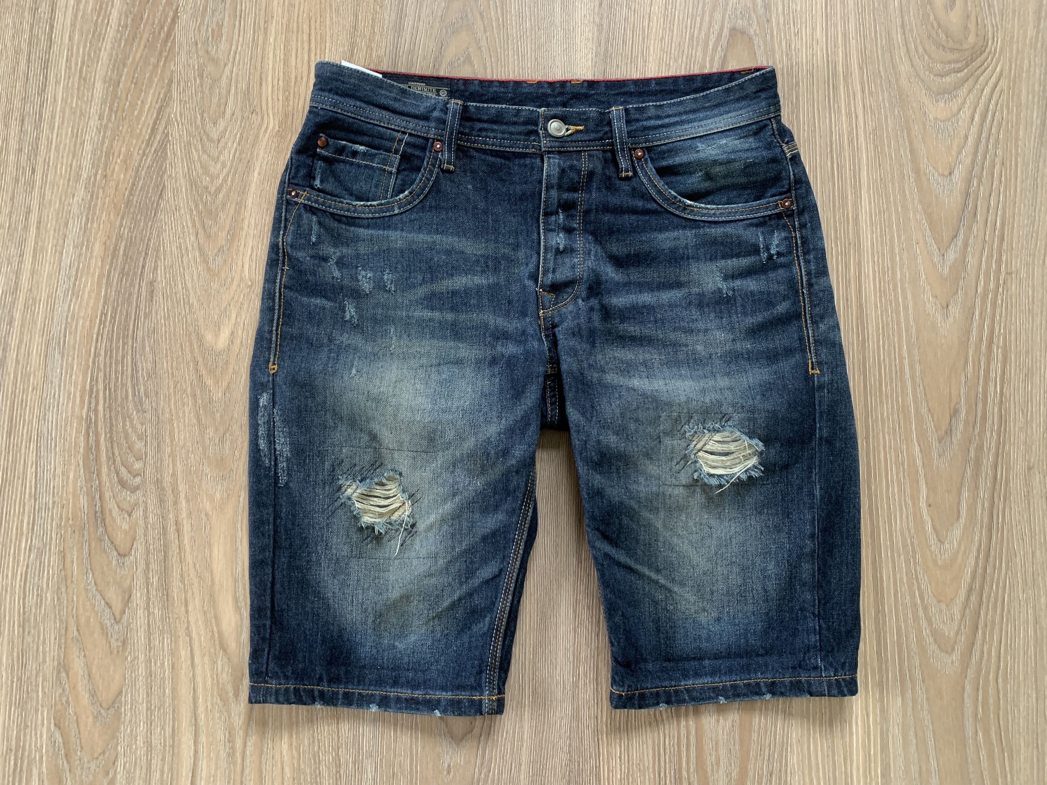 Other CKH Denimite Clockhouse Distressed Denim Shorts Size US 30 / EU 46 - 2 Thumbnail