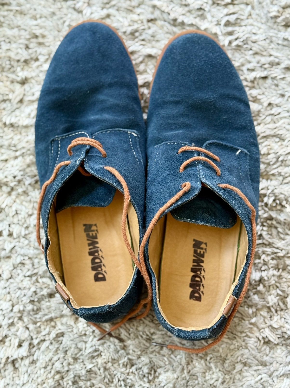 Other Dadawen Navy Suede Derby Shoes – Size 44 (US 10.5–11) Size US 10.5 / EU 43-44 - 3 Thumbnail