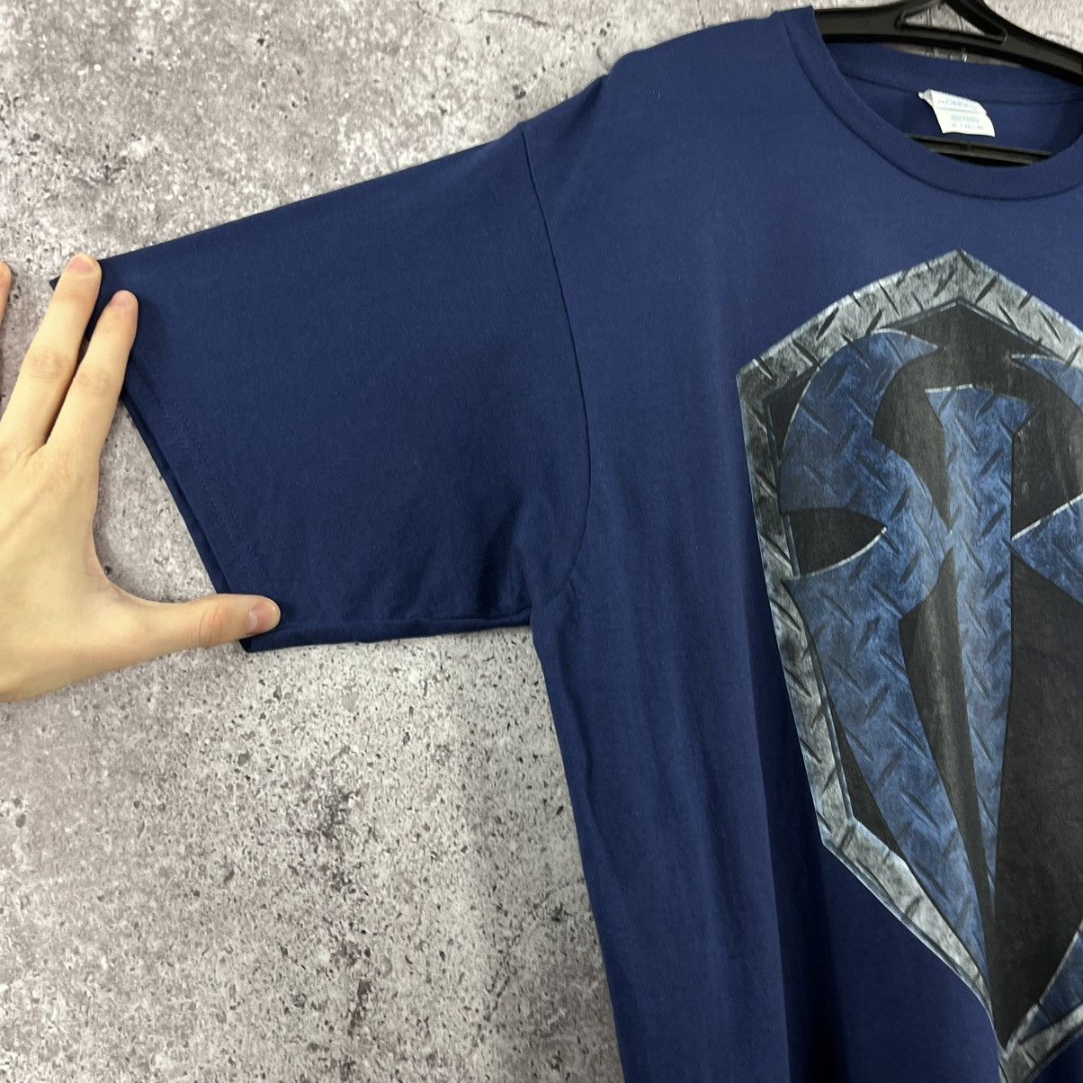 POST&CO × WWE × WWF Roman Reigns WWE T-Shirt Big Logo Navy Size XL Size US XXL / EU 58 / 5 - 3 Thumbnail