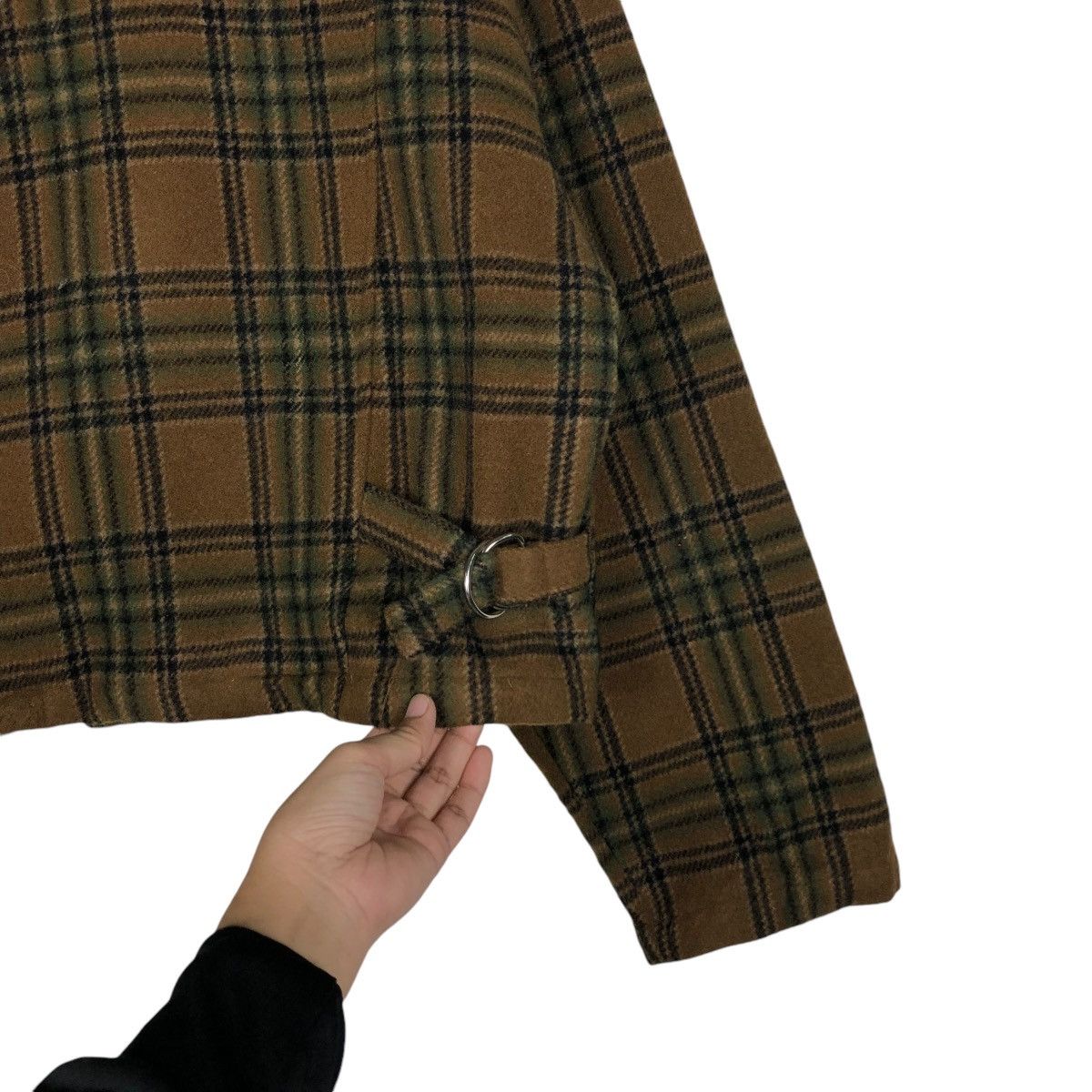 Japanese Brand 🔥VINTAGE CROPPED WOOL BIKER JACKET SABUROKU TARTAN DESIGN Size US M / EU 48-50 / 2 - 12 Thumbnail