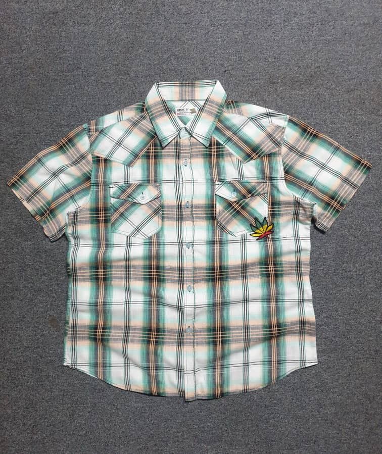 Bob Marley 💥Vache marijuana Japanese brand button ups shirt Size US L / EU 52-54 / 3 - 4 Thumbnail