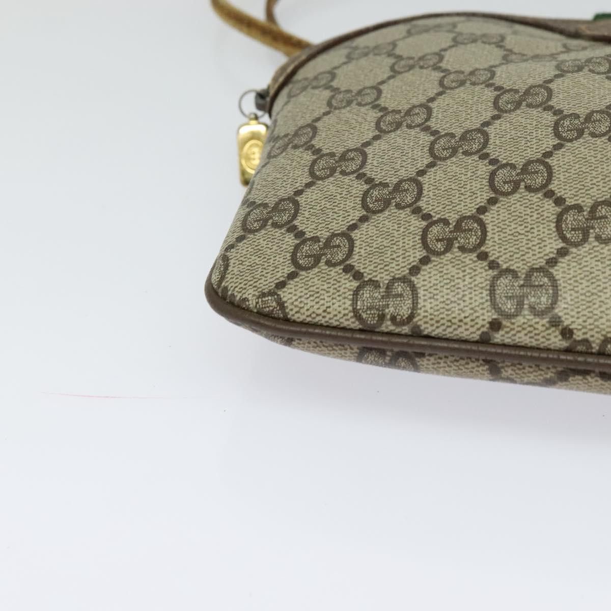 Gucci GUCCI GG Supreme Web Sherry Line Shoulder Bag Pvc Beige 904 Size ONE SIZE - 10 Thumbnail