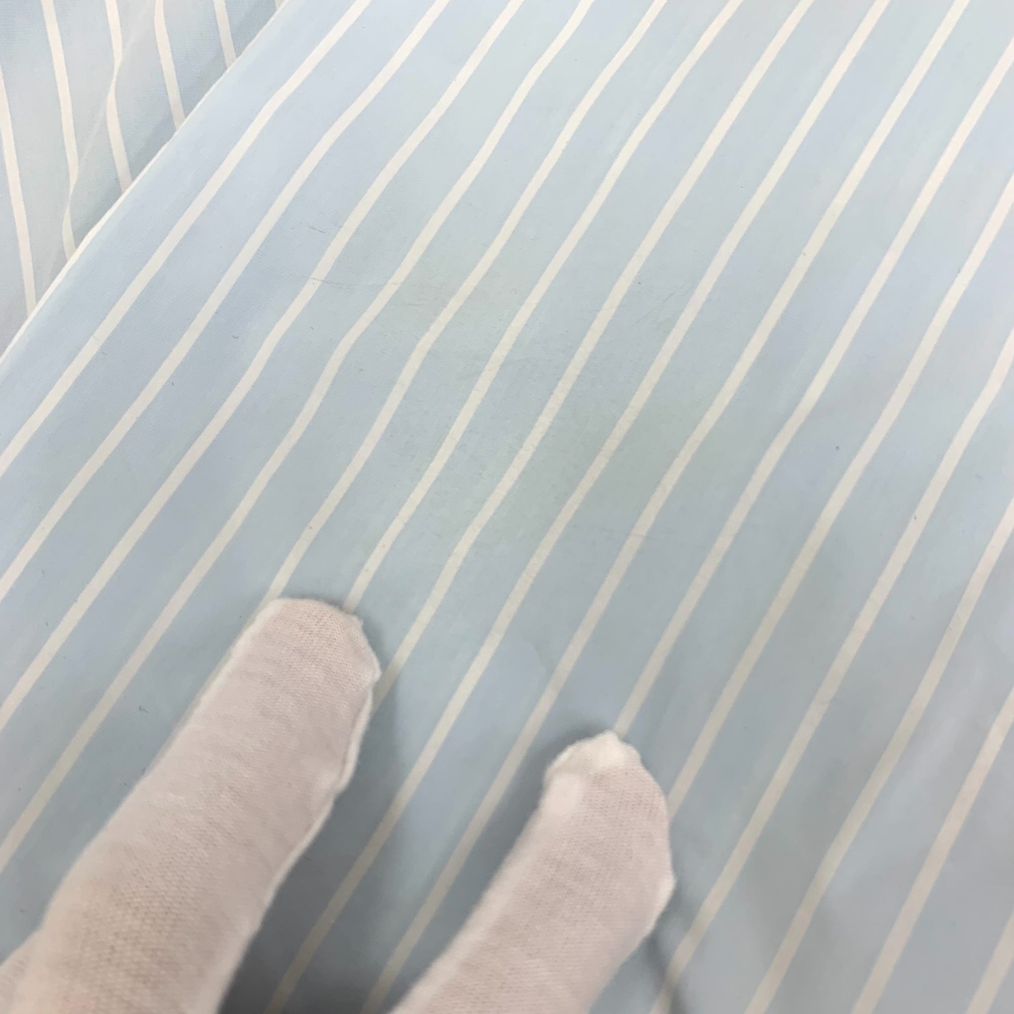 Dior Dior Light Blue Striped Hooded Cotton Blend Long-Sleeve Jack Size M / US 6-8 / IT 42-44 - 3 Thumbnail