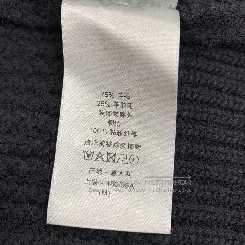 Dior Dior Black logo letter embroidery bee chain wool long-slee Size US M / EU 48-50 / 2 - 9 Thumbnail
