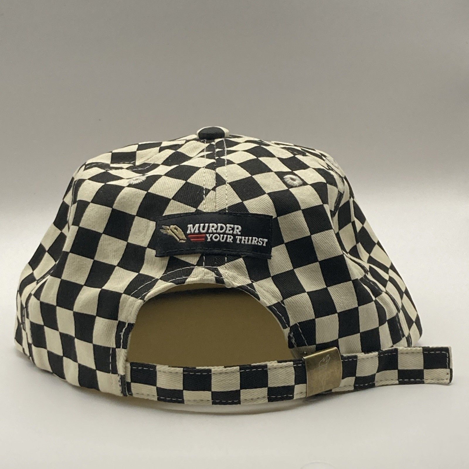 Other Liquid Death Checkered Hat OS Strap "Murder Your Thirst Cap" Size ONE SIZE - 3 Thumbnail
