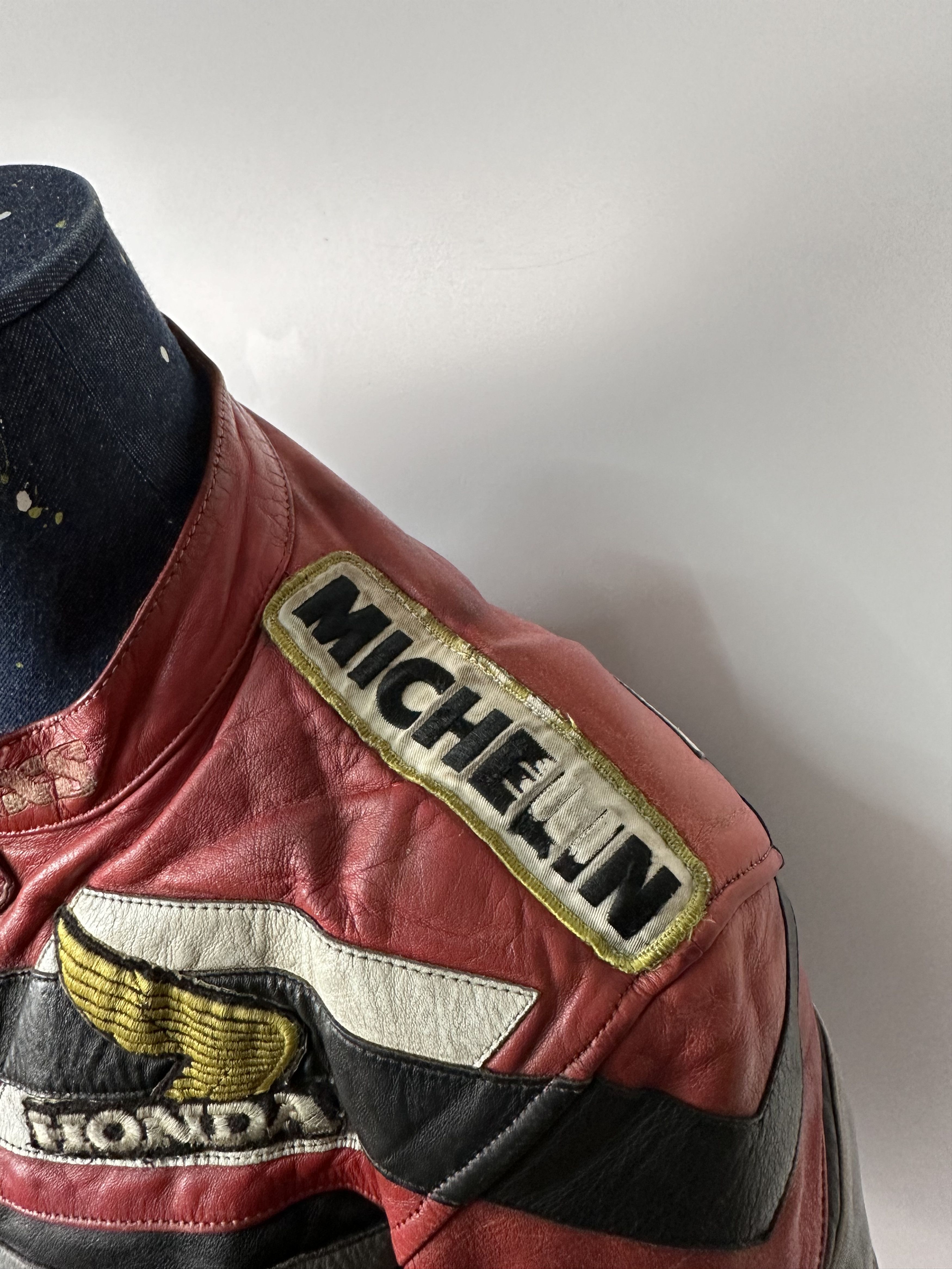 Vintage Honda Motul Suzuki Racing Vintage Leather Moto IXS Jacket Size US L / EU 52-54 / 3 - 6 Thumbnail