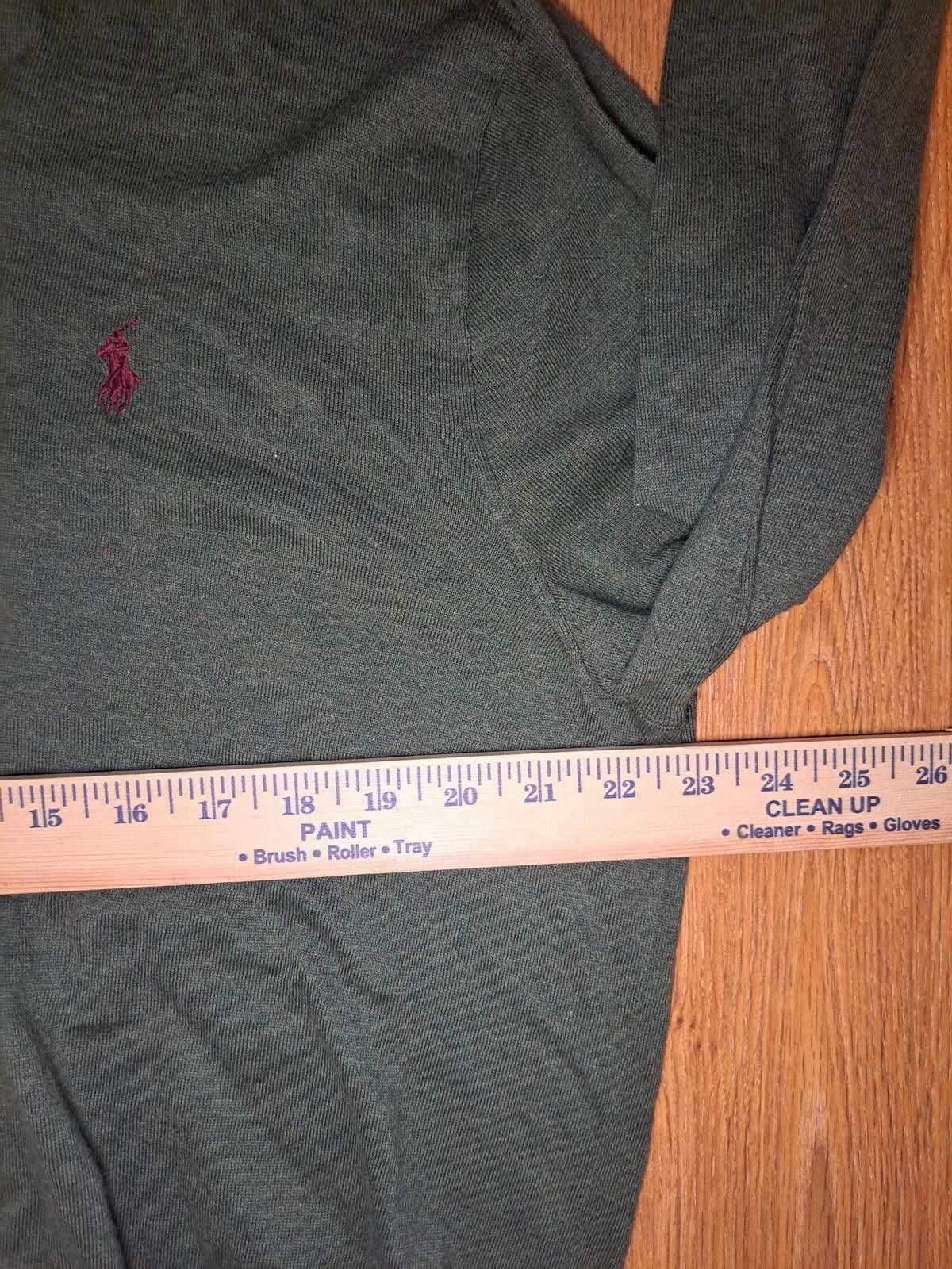 Polo Ralph Lauren VINTAGE Polo Ralph Lauren Sweater Mens XL Green Pima Cotton Size US XL / EU 56 / 4 - 5 Thumbnail