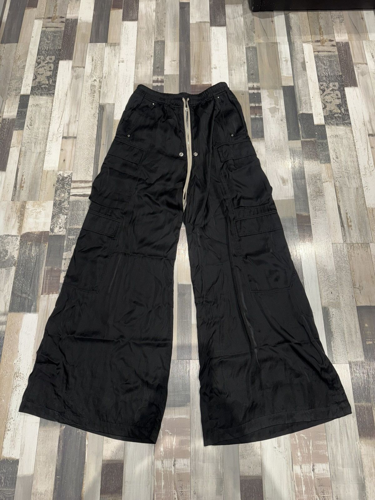 Rick Owens Drkshdw Rick Owens DRKSHDW Cargo Belas Wide Leg Cargo Pants Size US 42 / EU 58 - 1 Thumbnail