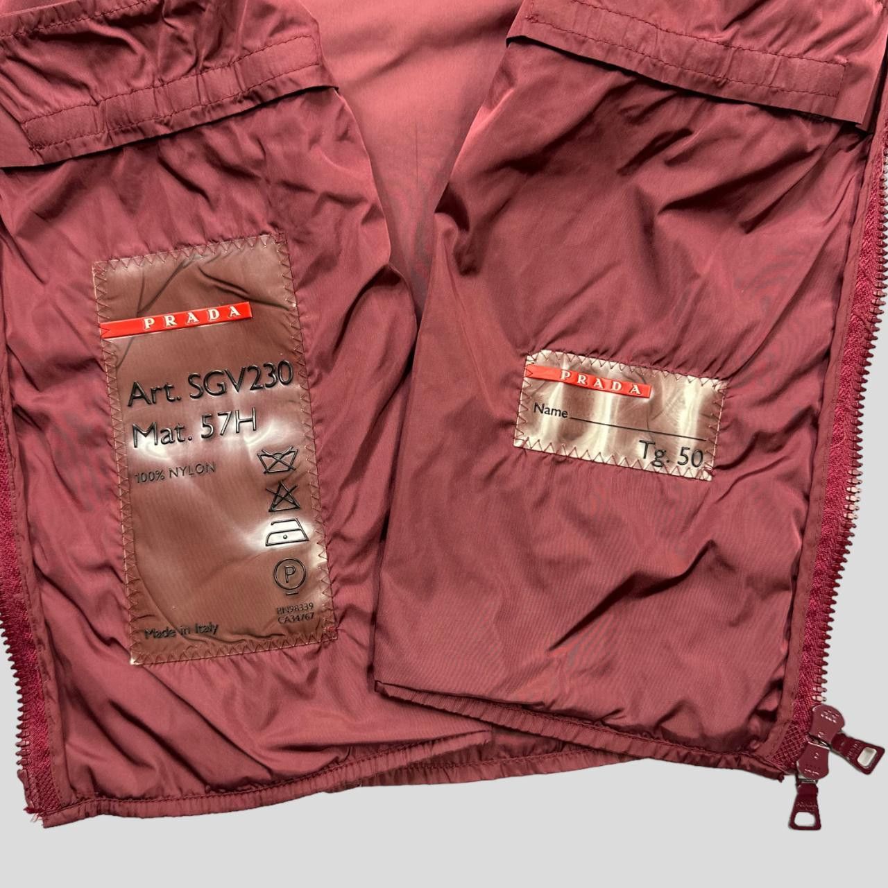 Prada Prada Sport 1999 Convertible Nylon Moto Jacket / Vest - M Size US M / EU 48-50 / 2 - 8 Thumbnail