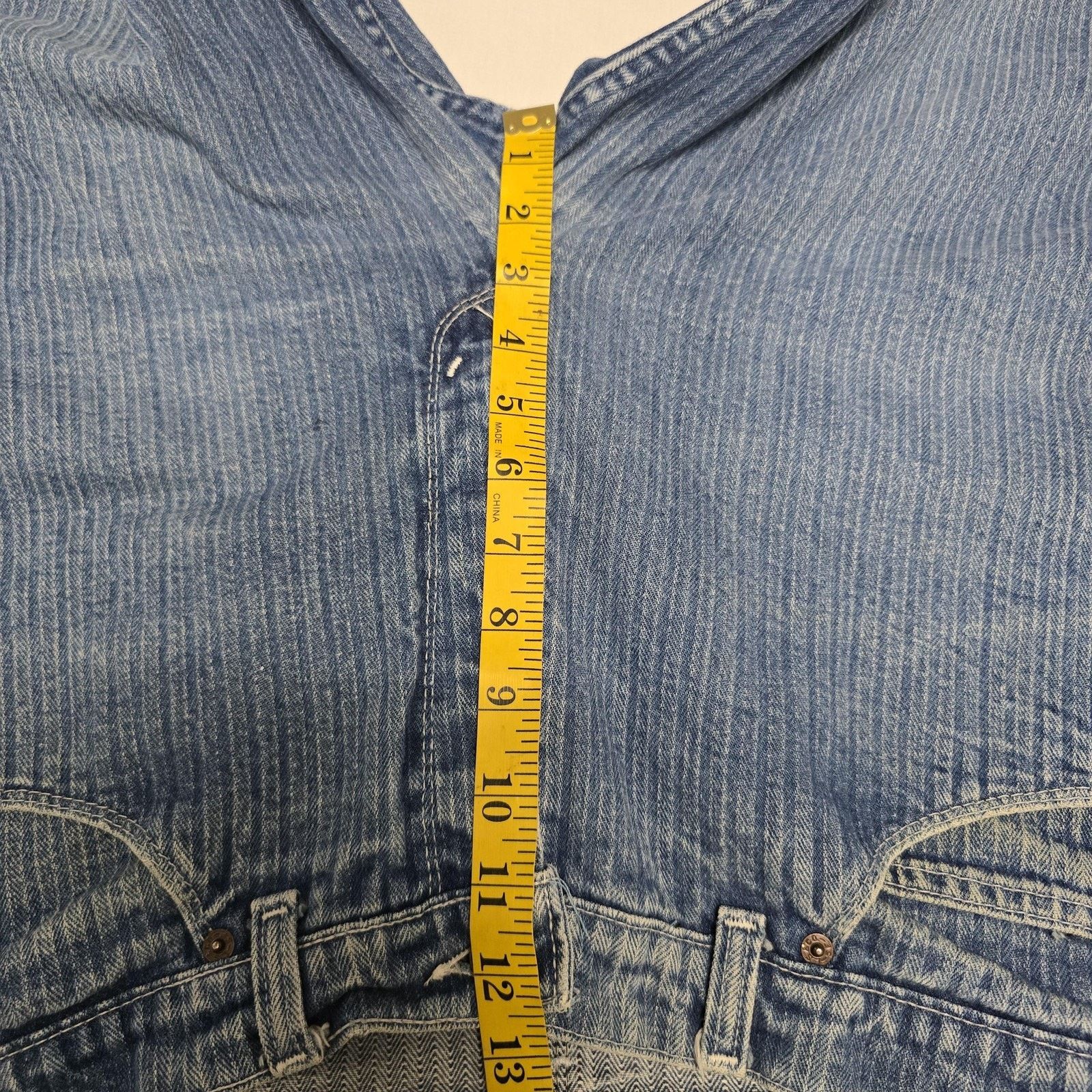 Levi's Vintage Levis Jeans 34x25 Blue Denim Straight Leg Pinstripe Size US 34 / EU 50 - 10 Thumbnail