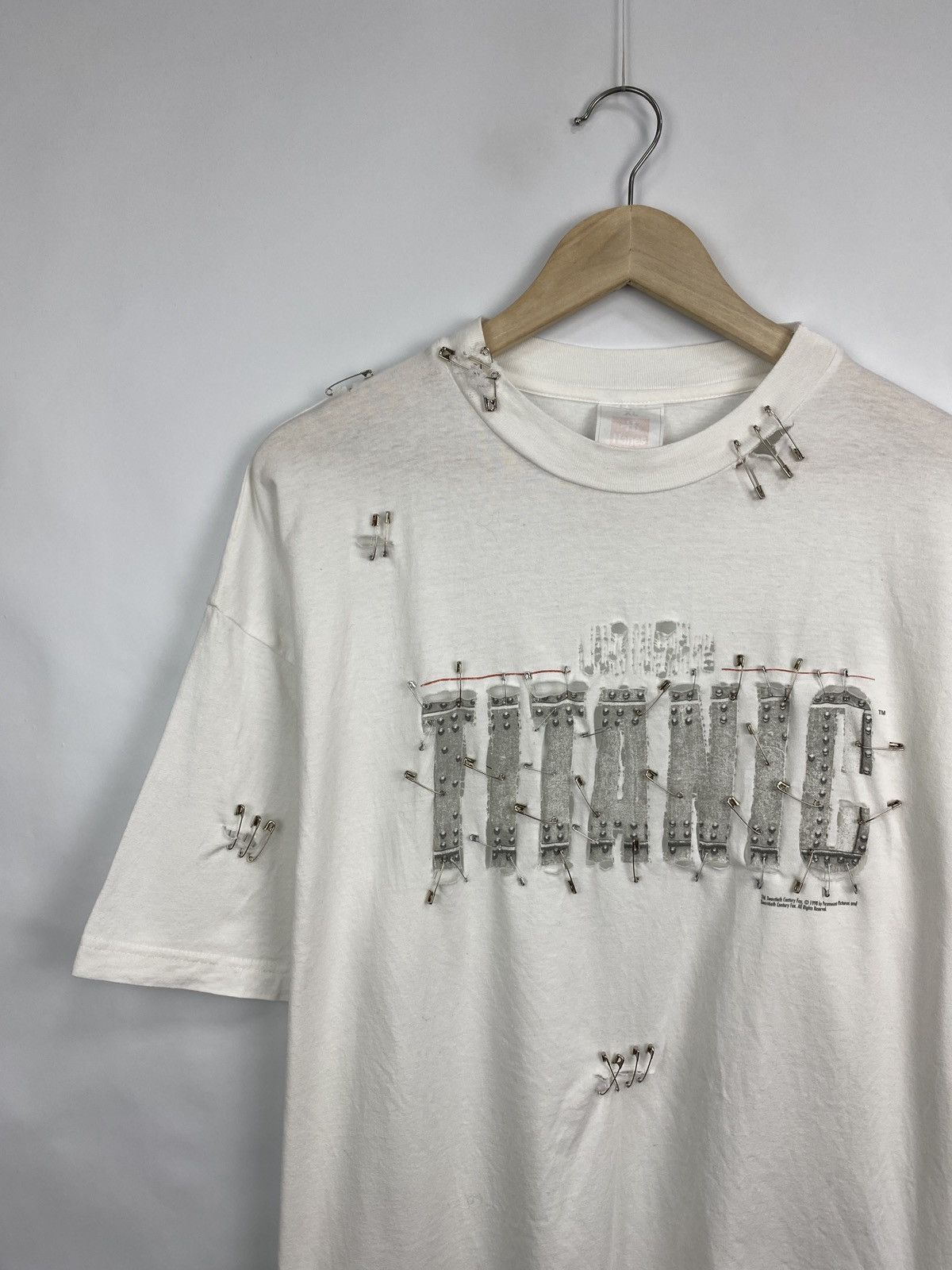 Hanes 🇺🇸 Vintage 1998 Titanic Leonardo Dicaprio Custom T-Shirt Y2K Size US XL / EU 56 / 4 - 2 Thumbnail