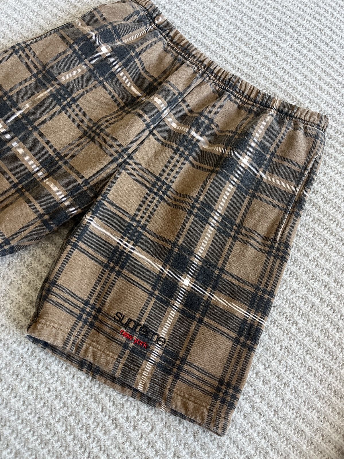 Supreme Supreme Plaid Sweatshorts SS21 Size US 32 / EU 48 - 4 Thumbnail
