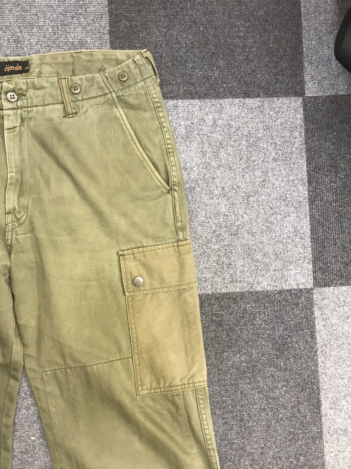 Chimala CHIMALA 2 Tones Cinch Back Double Knee Cargo Pant F774 Size US 32 / EU 48 - 4 Thumbnail
