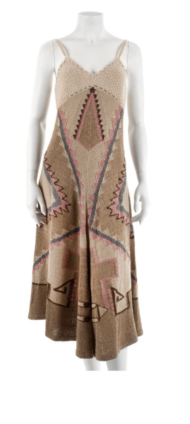 Ralph Lauren Ralph Lauren Vintage Hand Knit Villa American RARE Dress Size L / US 10 / IT 46 - 10 Thumbnail