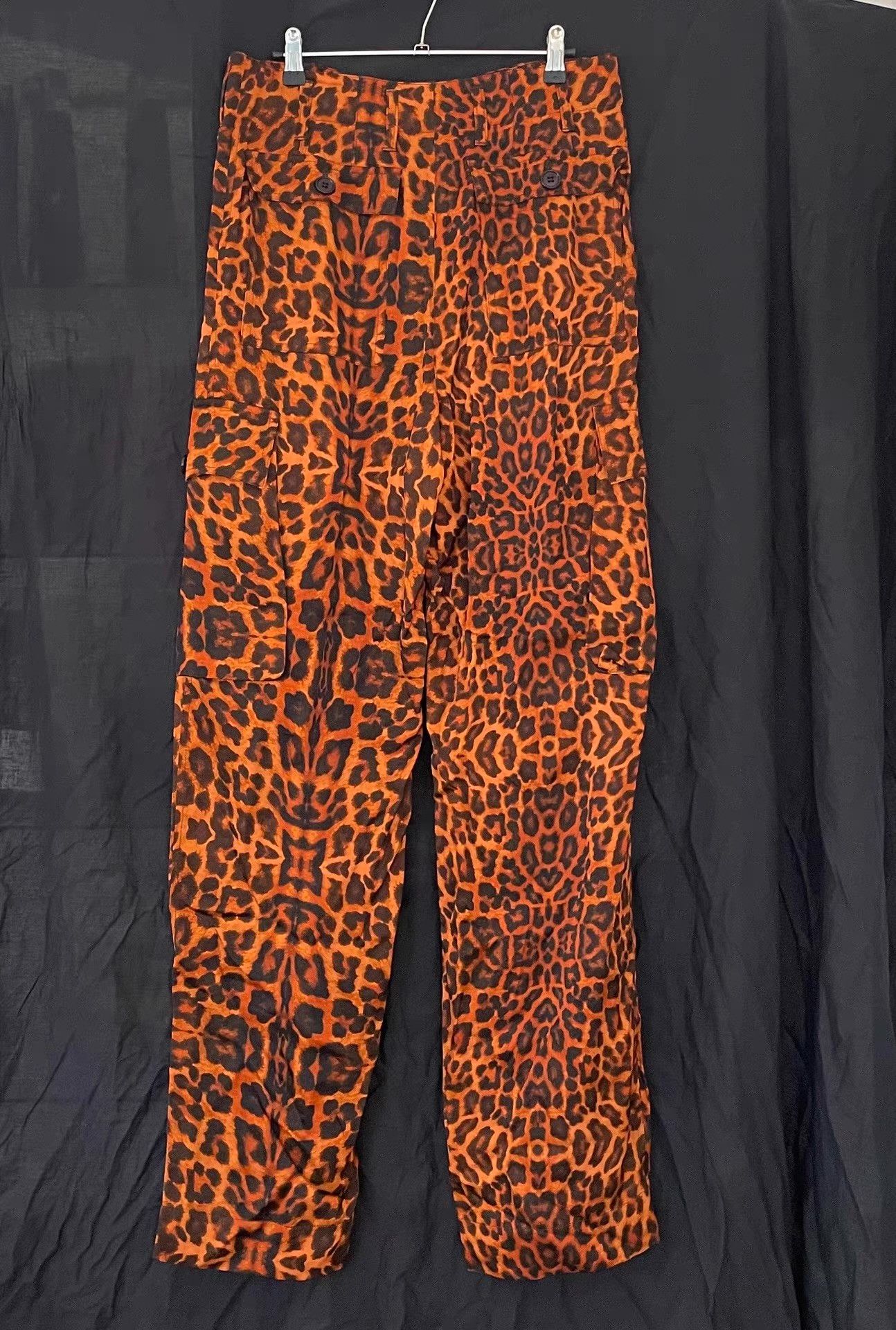 Dries Van Noten Dries Van Noten Leopard Print Cargo Wide-Leg Pants Ｑ21 Size 38" / US 16 / IT 52 - 4 Thumbnail