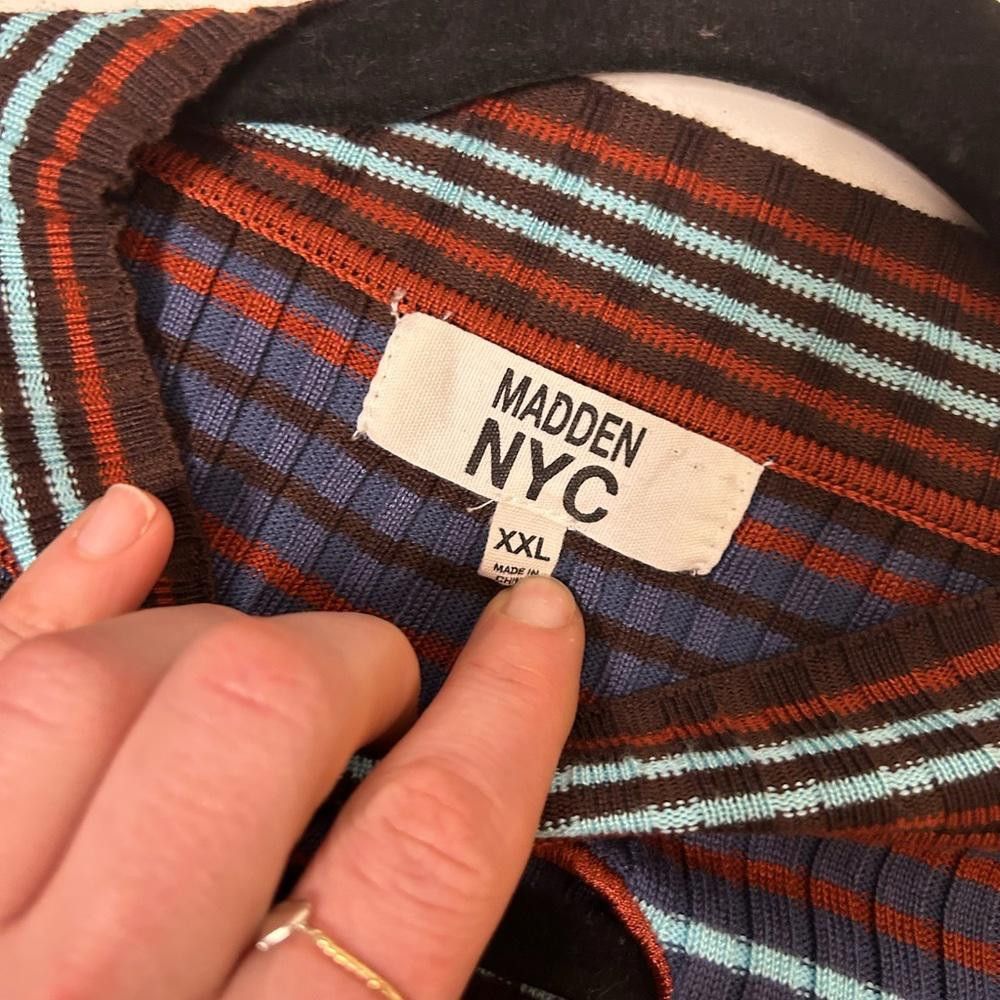 Madden NYC Madden NYC l Cut Out Ribbed Sweater XXL Size XXL / US 16-18 / IT 52-54 - 9 Thumbnail